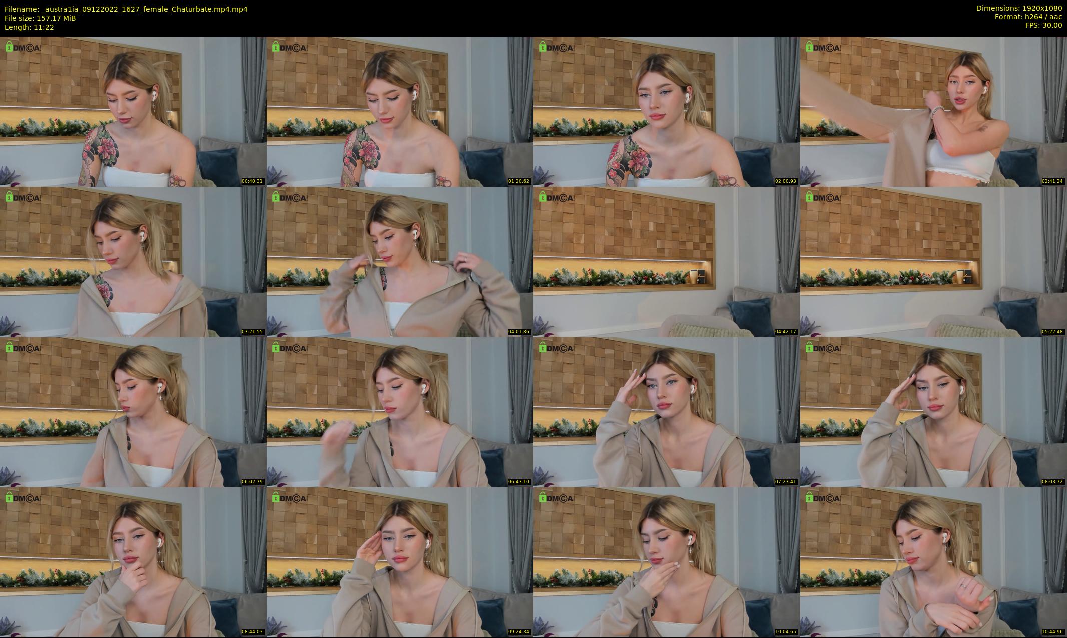 _austra1ia — 12 minute Chaturbate female cam show recording, 1080p, Dec 9, 2022
