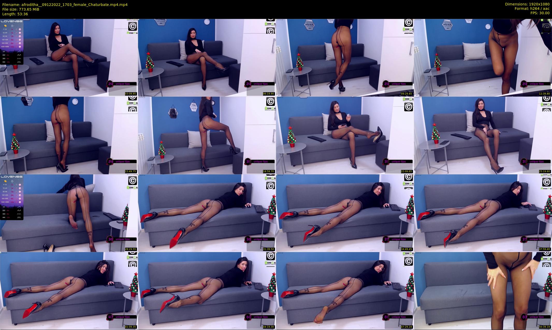 afroditha_ — 54 minute Chaturbate female cam show recording, 1080p, Dec 9, 2022