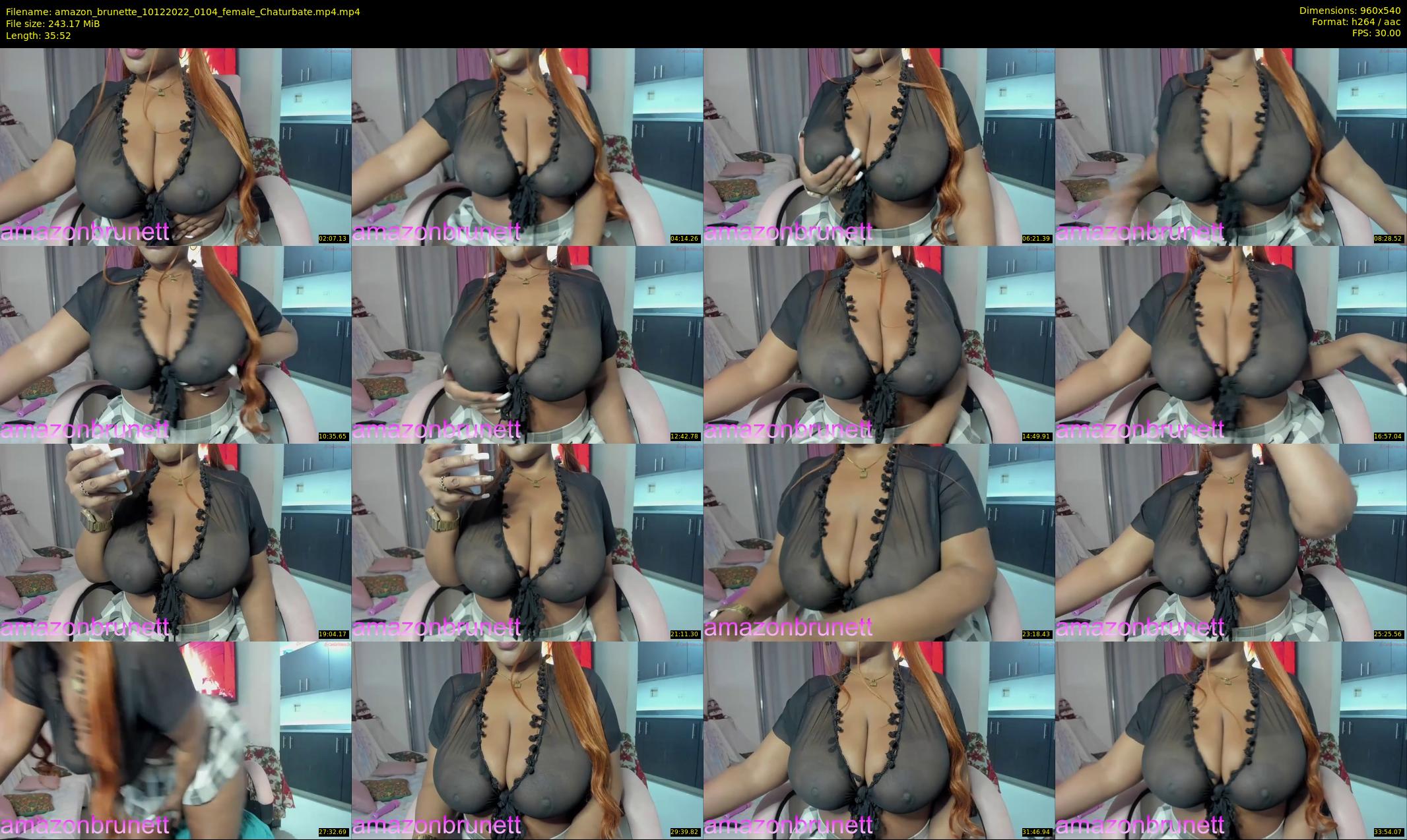 amazon_brunette — 36 minute Chaturbate female cam show recording, 480p, Dec 10, 2022
