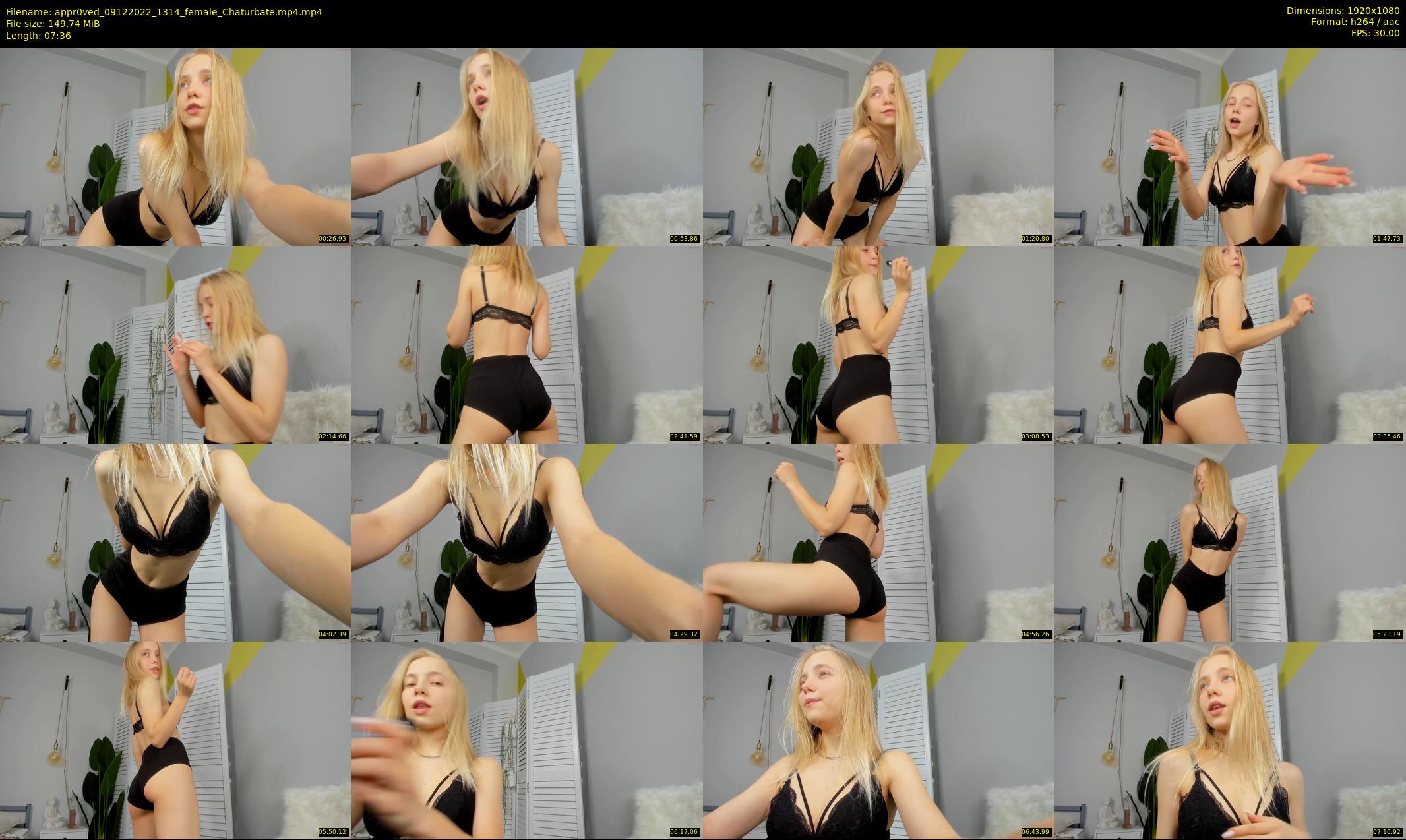appr0ved — 8 minute Chaturbate female cam show recording, 1080p, Dec 9, 2022