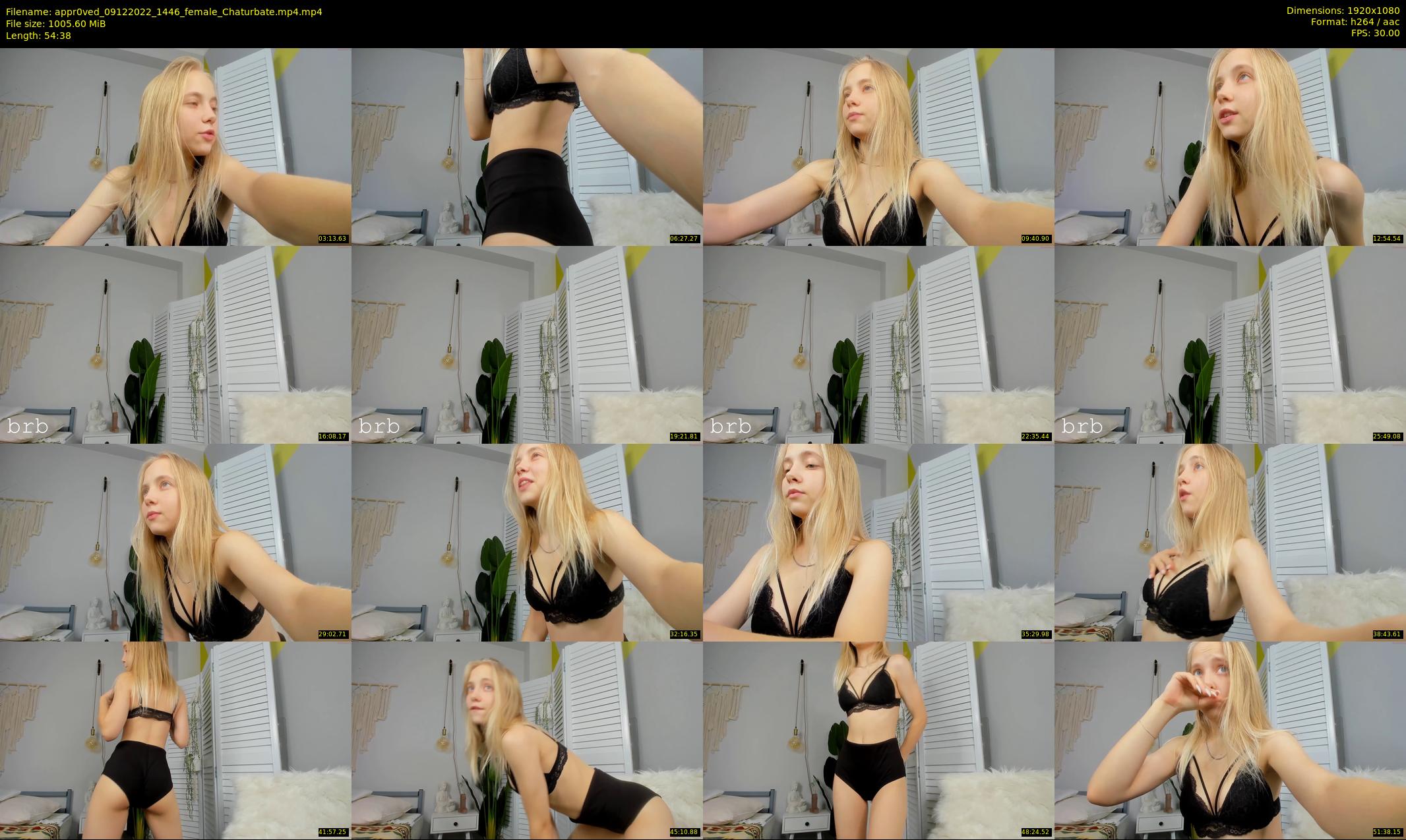 appr0ved — 55 minute Chaturbate female cam show recording, 1080p, Dec 9, 2022