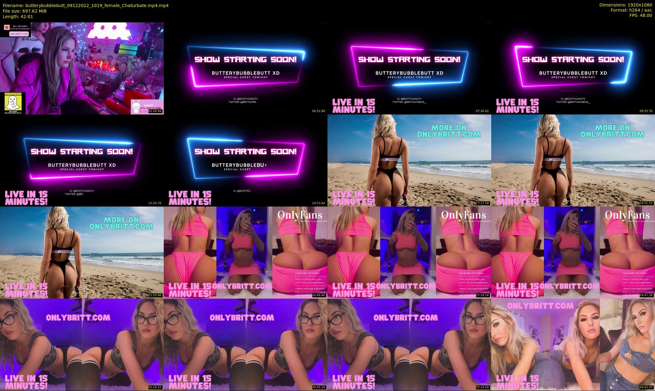 butterybubblebutt — 43 minute Chaturbate couple cam show recording, 1080p, Dec 9, 2022