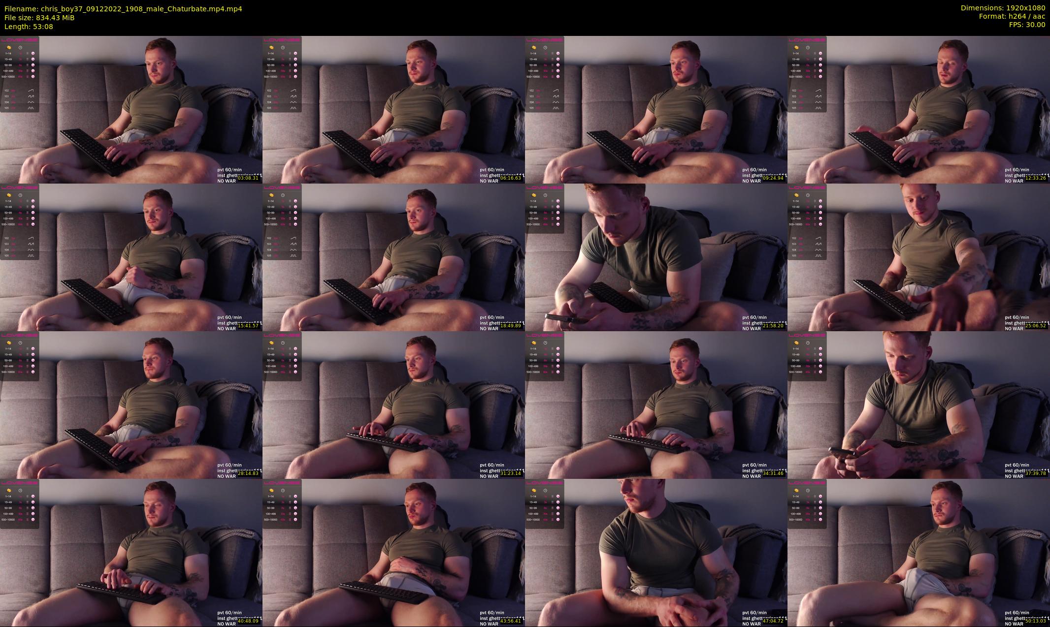 chris_boy37 — 54 minute Chaturbate male cam show recording, 1080p, Dec 9, 2022