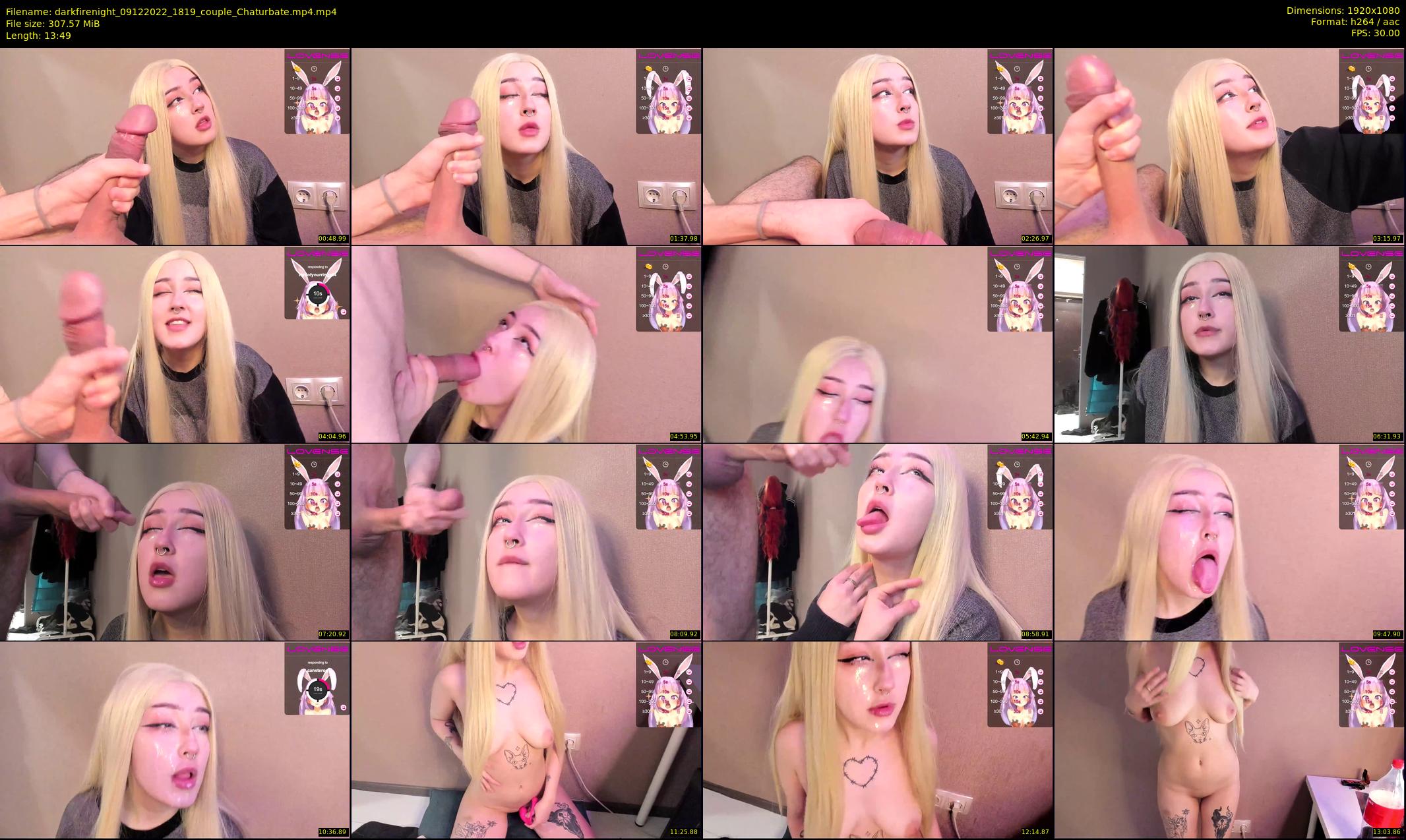 darkfirenight — 14 minute Chaturbate couple cam show recording, 1080p, Dec 9, 2022