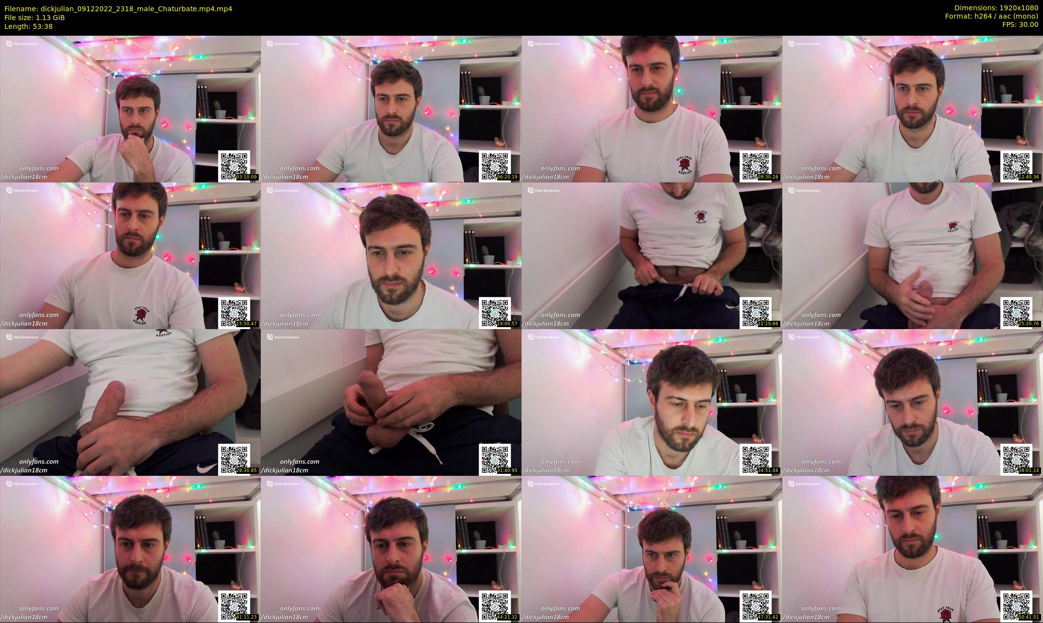 dickjulian — 54 minute Chaturbate male cam show recording, 1080p, Dec 9, 2022