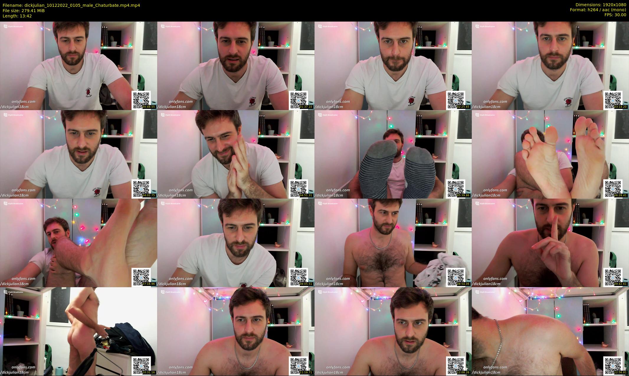 dickjulian — 14 minute Chaturbate male cam show recording, 1080p, Dec 10, 2022