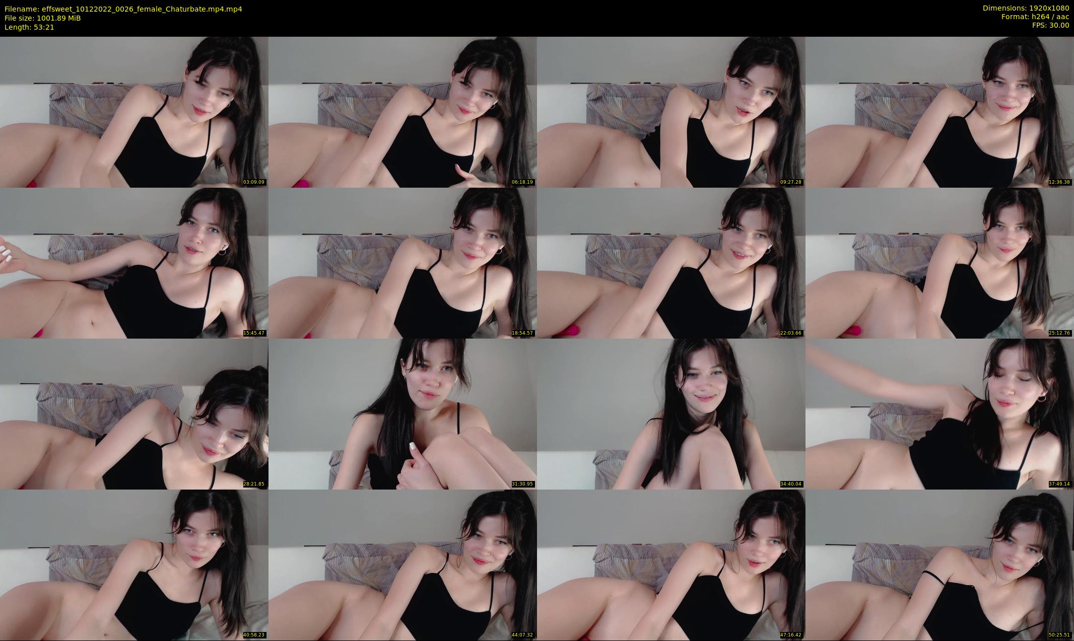effsweet — 54 minute Chaturbate female cam show recording, 1080p, Dec 10, 2022