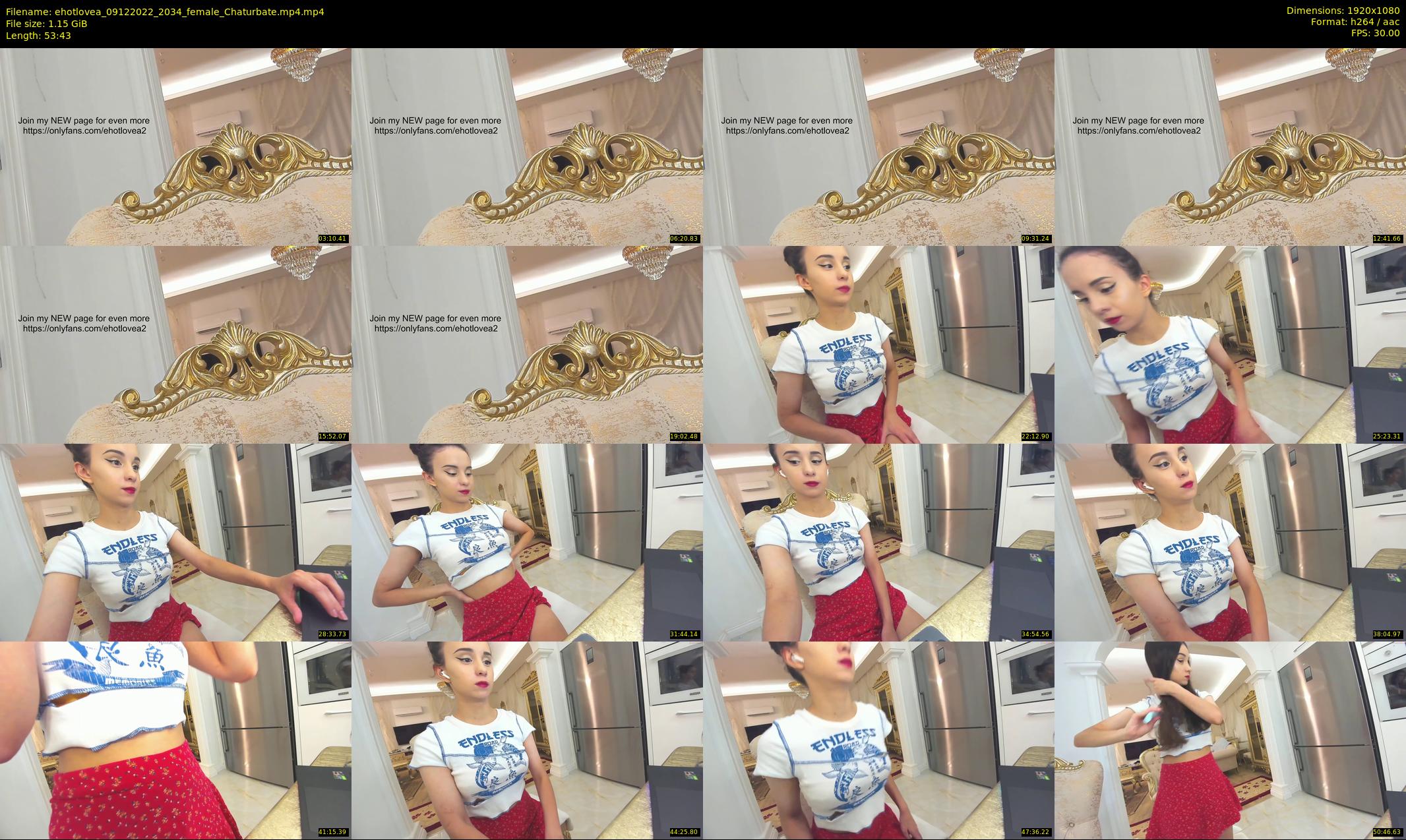 ehotlovea — 54 minute Chaturbate female cam show recording, 1080p, Dec 9, 2022