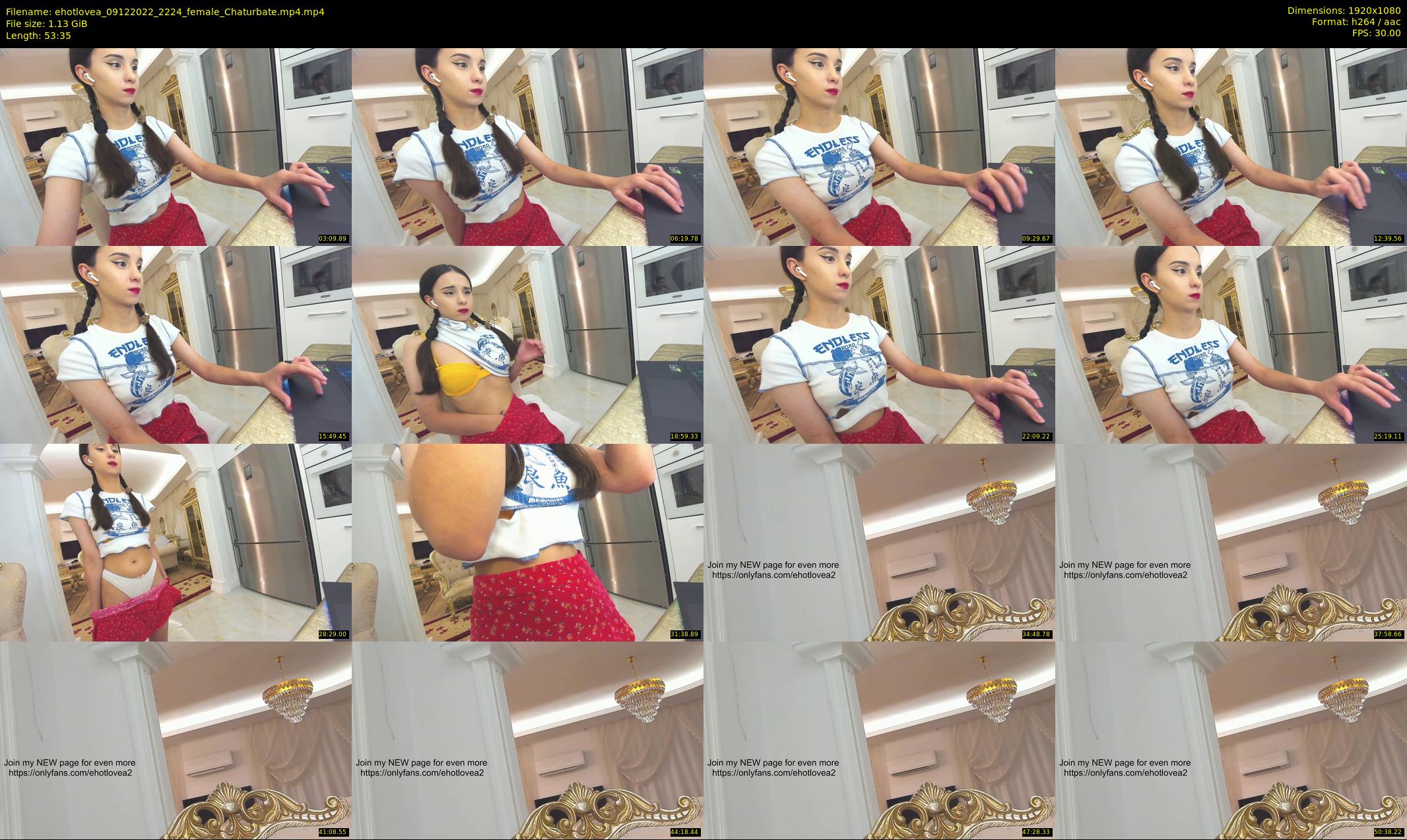 ehotlovea — 54 minute Chaturbate female cam show recording, 1080p, Dec 9, 2022