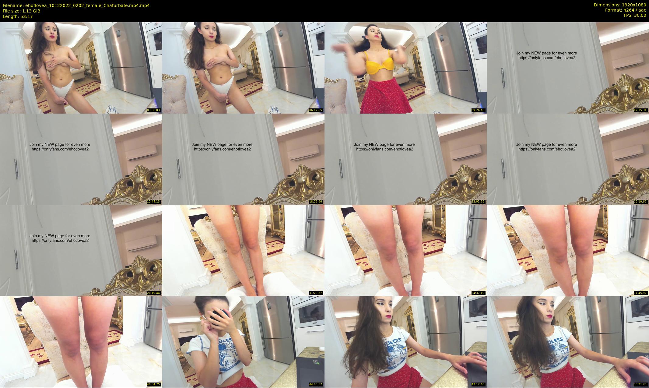 ehotlovea — 54 minute Chaturbate female cam show recording, 1080p, Dec 10, 2022