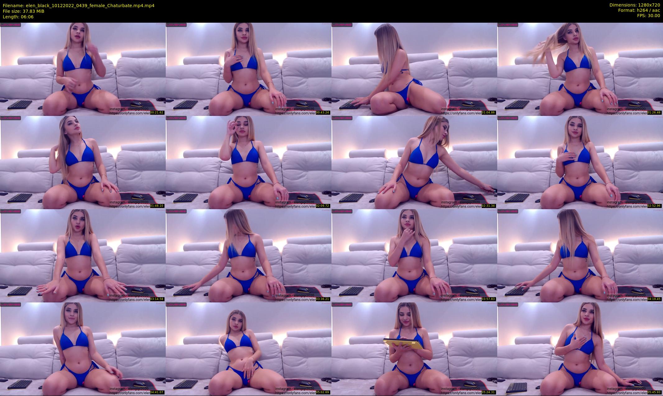 elen_black — 7 minute Chaturbate female cam show recording, 720p, Dec 10, 2022