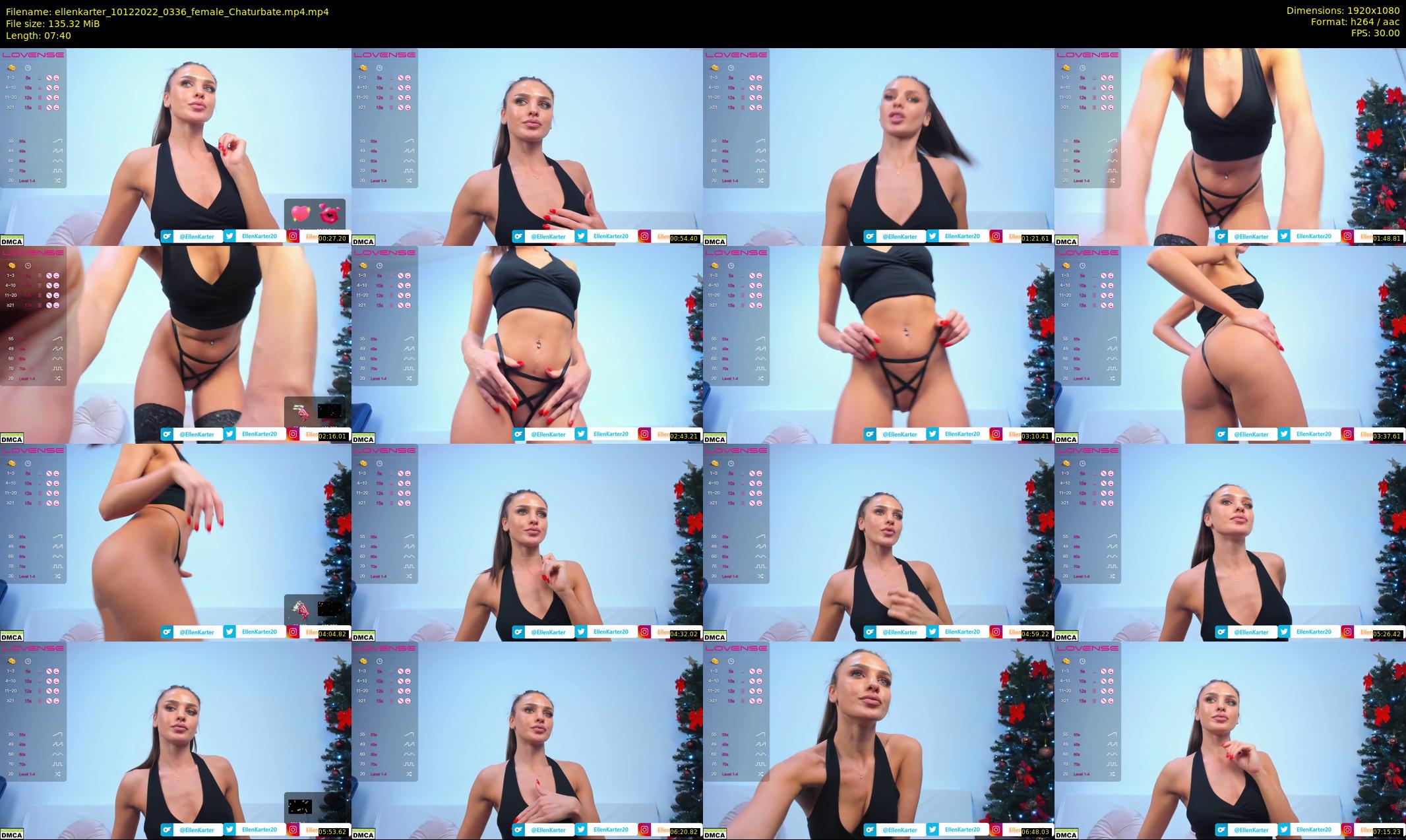 ellenkarter — 8 minute Chaturbate female cam show recording, 1080p, Dec 10, 2022