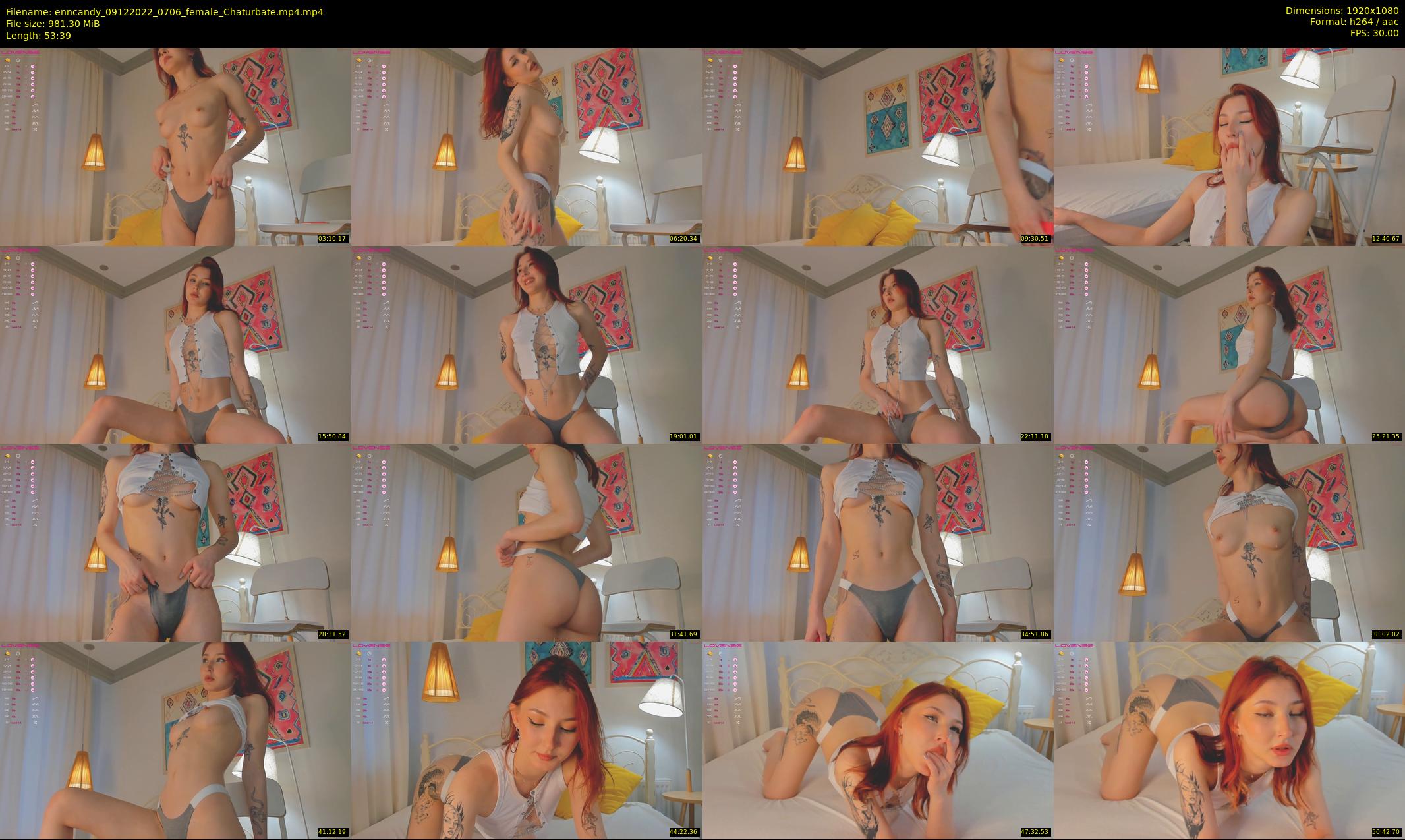 enncandy — 54 minute Chaturbate female cam show recording, 1080p, Dec 9, 2022