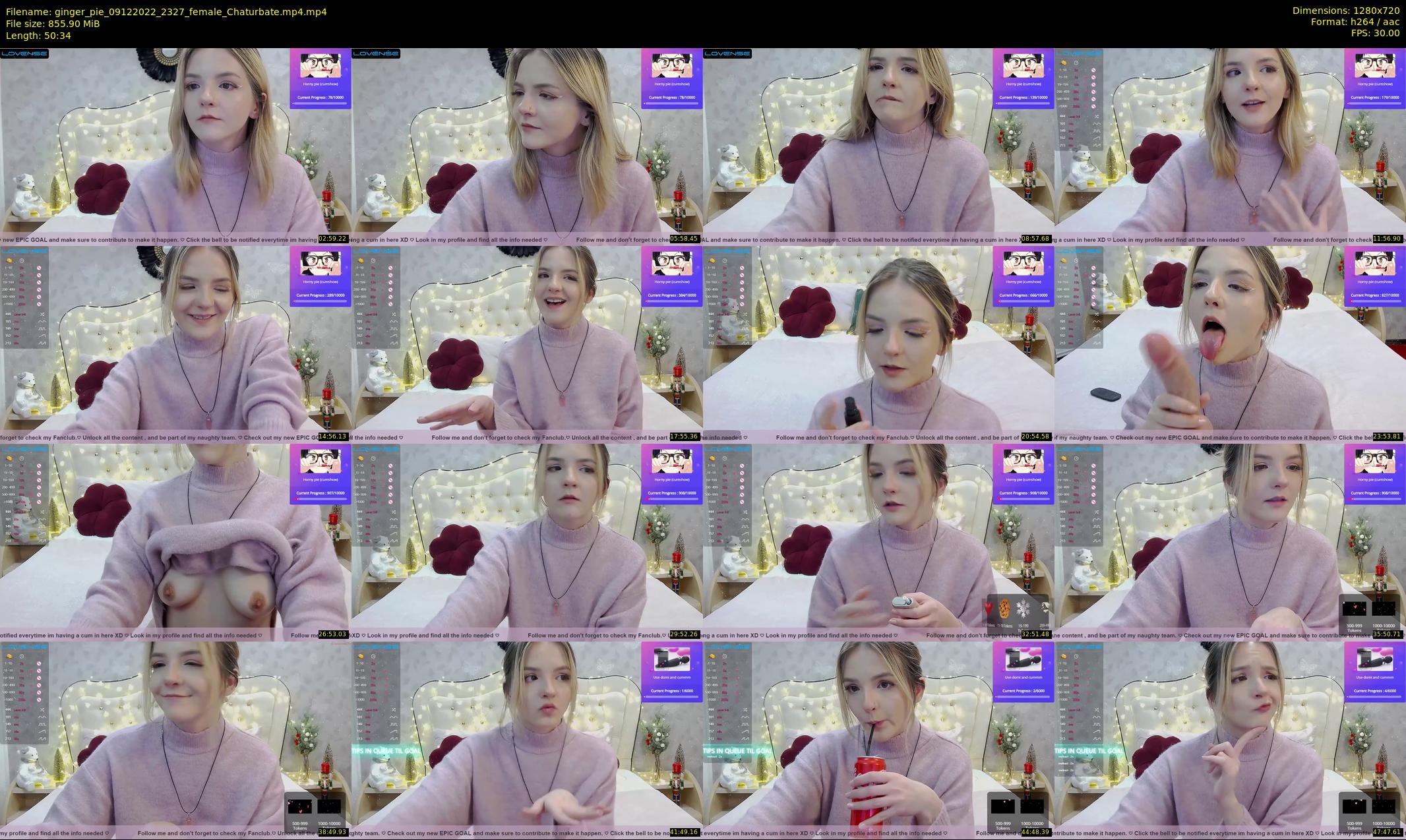 ginger_pie — 51 minute Chaturbate female cam show recording, 720p, Dec 9, 2022