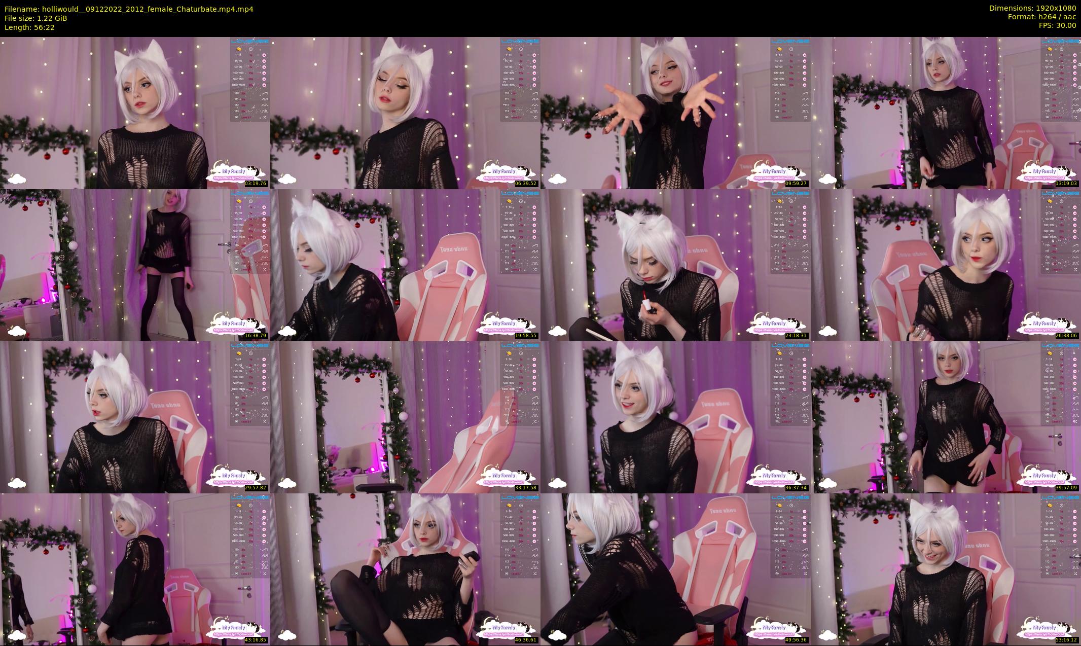 holliwould_ — 57 minute Chaturbate female cam show recording, 1080p, Dec 9, 2022