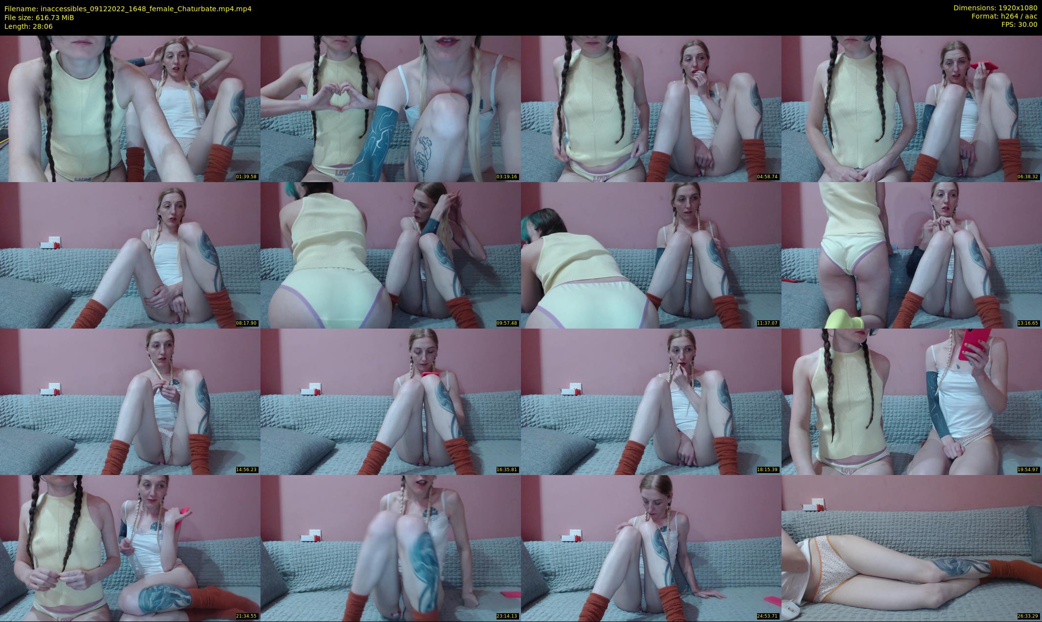 inaccessibles — 29 minute Chaturbate female cam show recording, 1080p, Dec 9, 2022