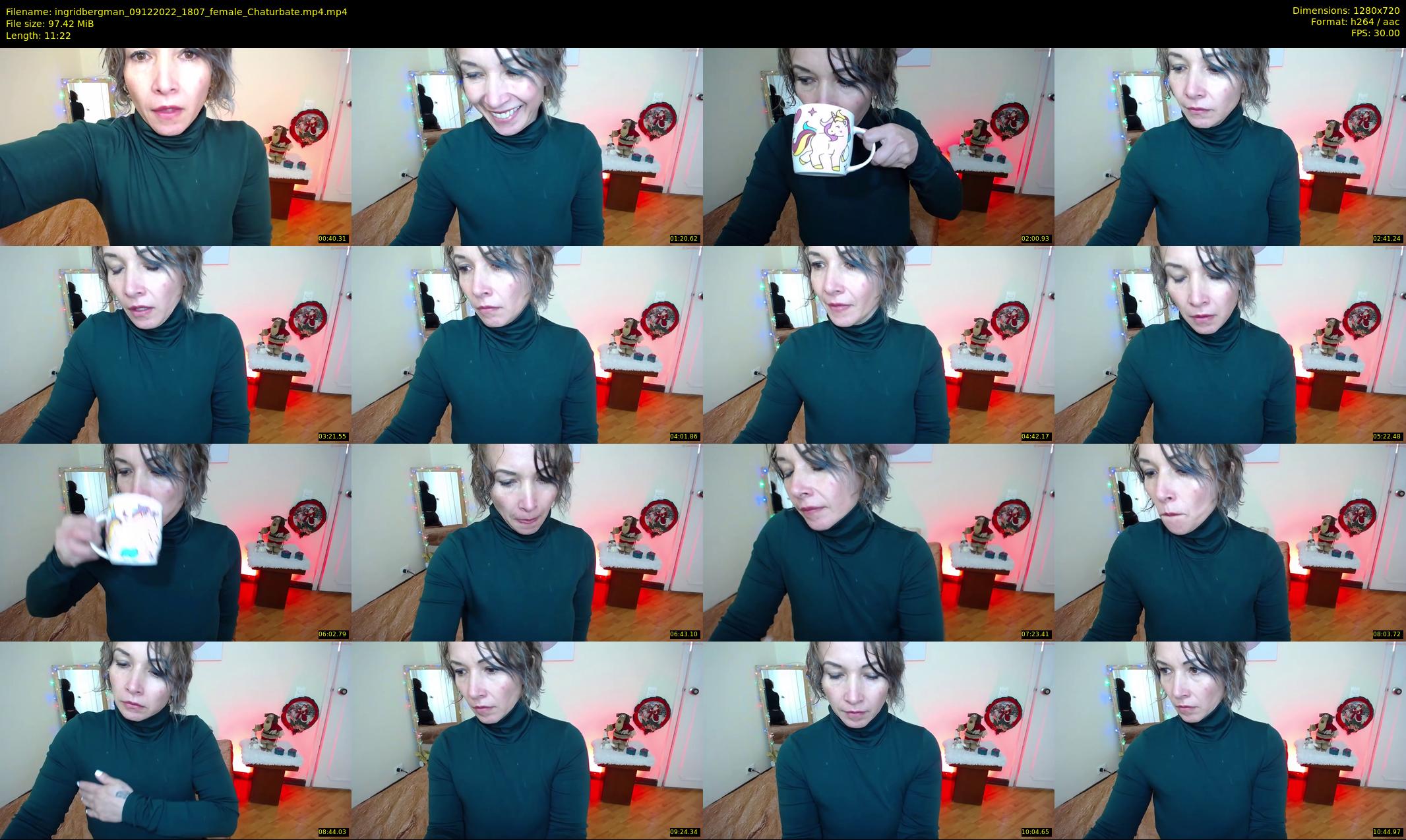 ingridbergman — 12 minute Chaturbate female cam show recording, 720p, Dec 9, 2022