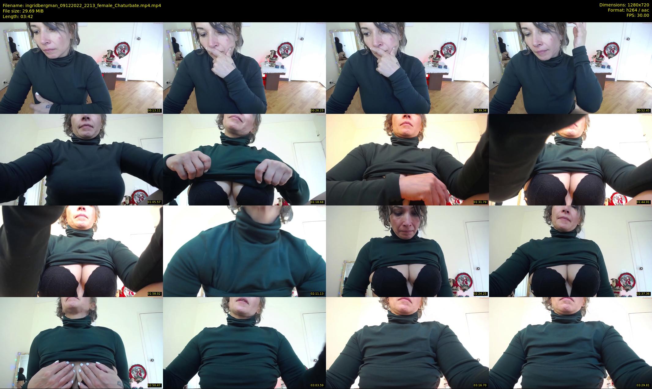 ingridbergman — 4 minute Chaturbate female cam show recording, 720p, Dec 9, 2022