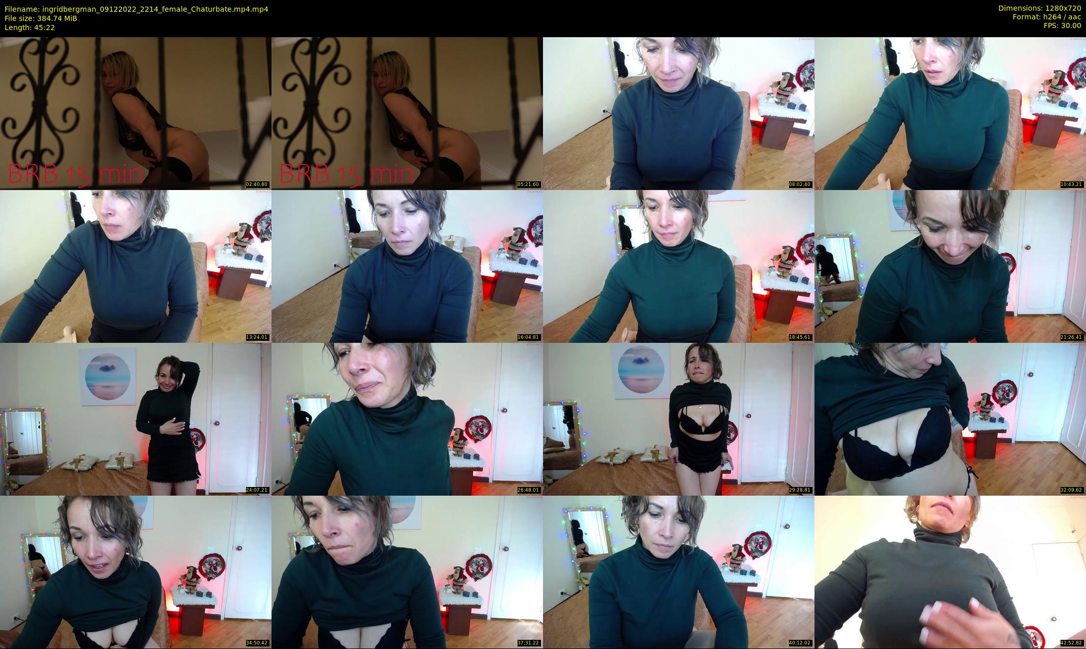 ingridbergman — 46 minute Chaturbate female cam show recording, 720p, Dec 9, 2022