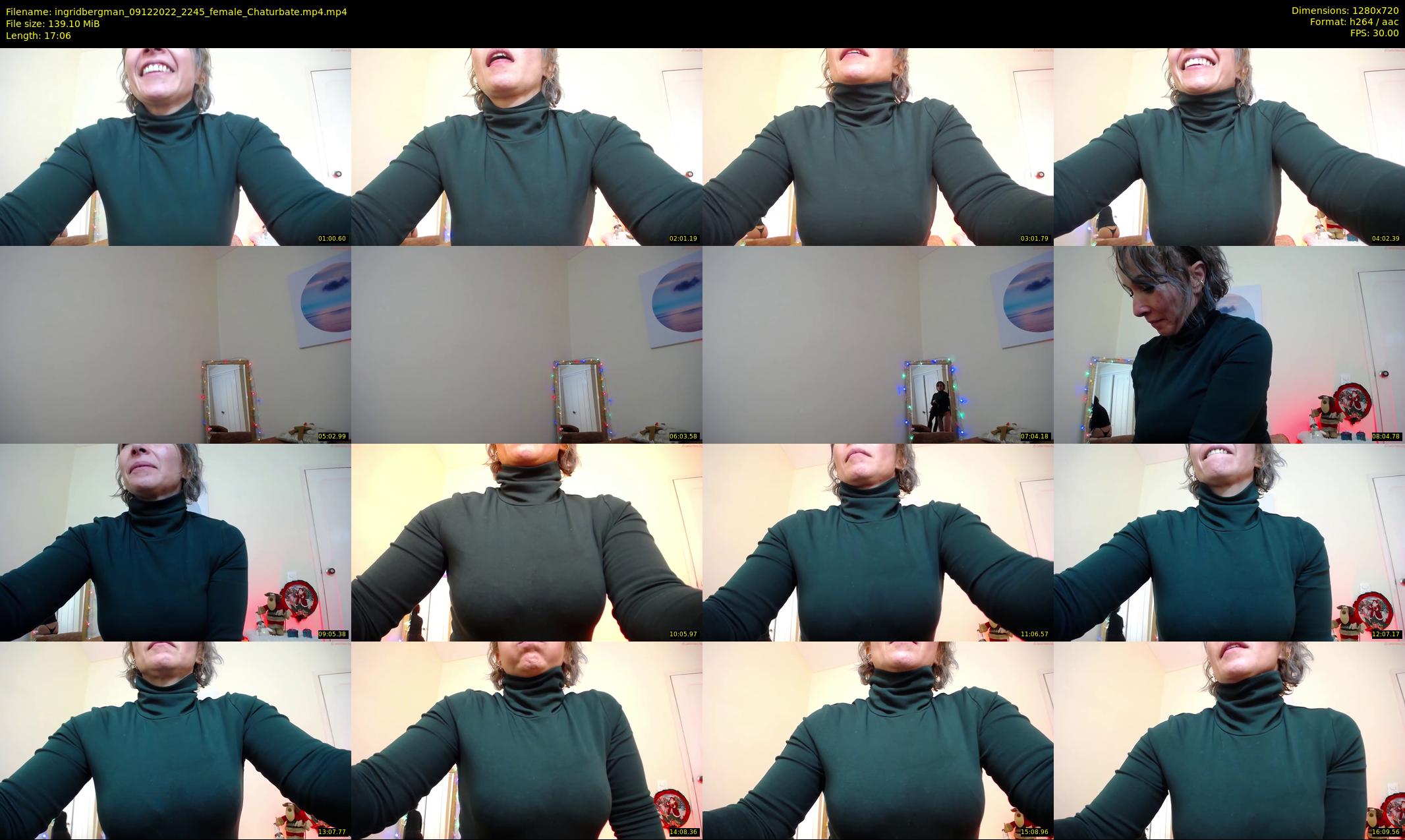 ingridbergman — 18 minute Chaturbate female cam show recording, 720p, Dec 9, 2022