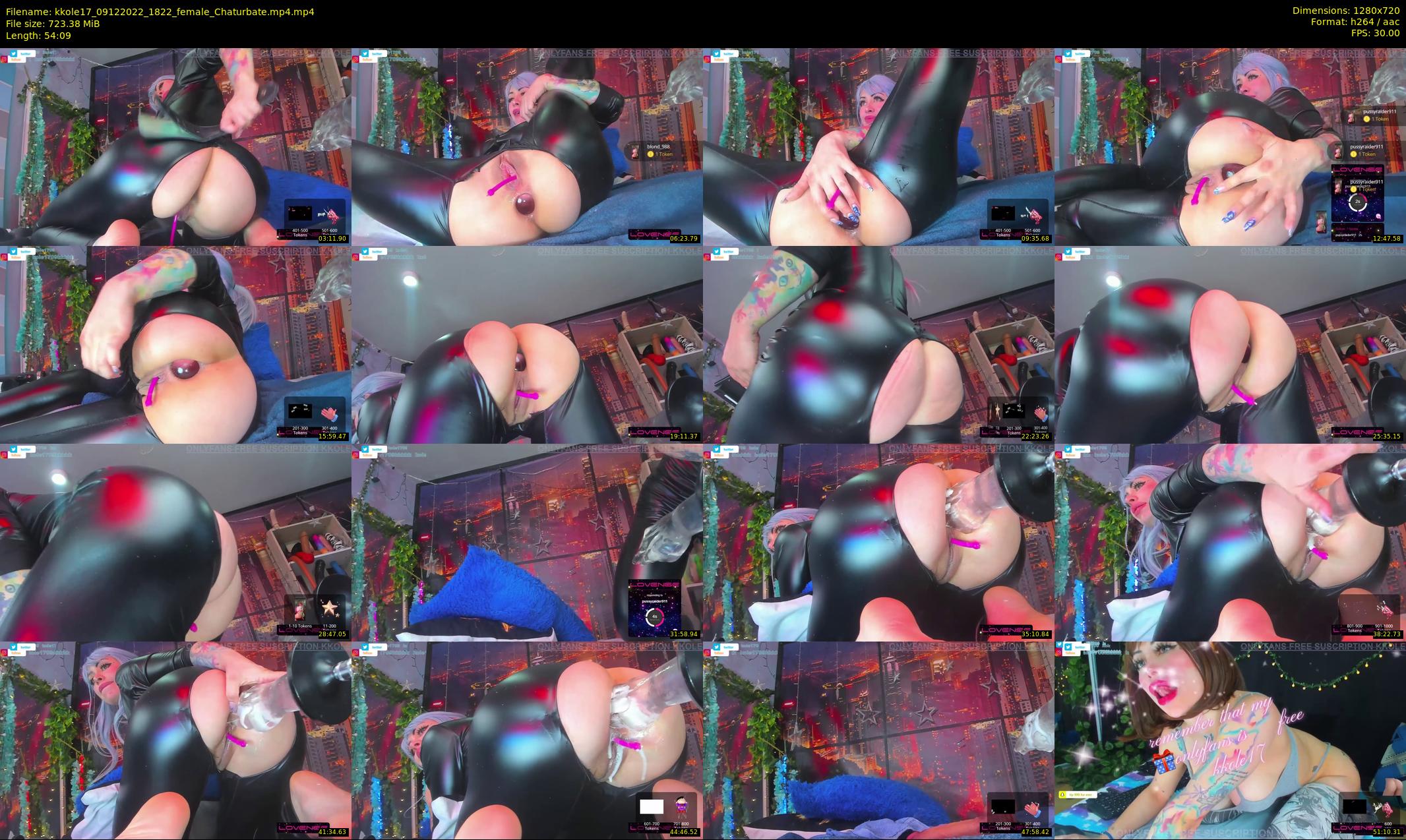 kkole17 — 55 minute Chaturbate female cam show recording, 720p, Dec 9, 2022