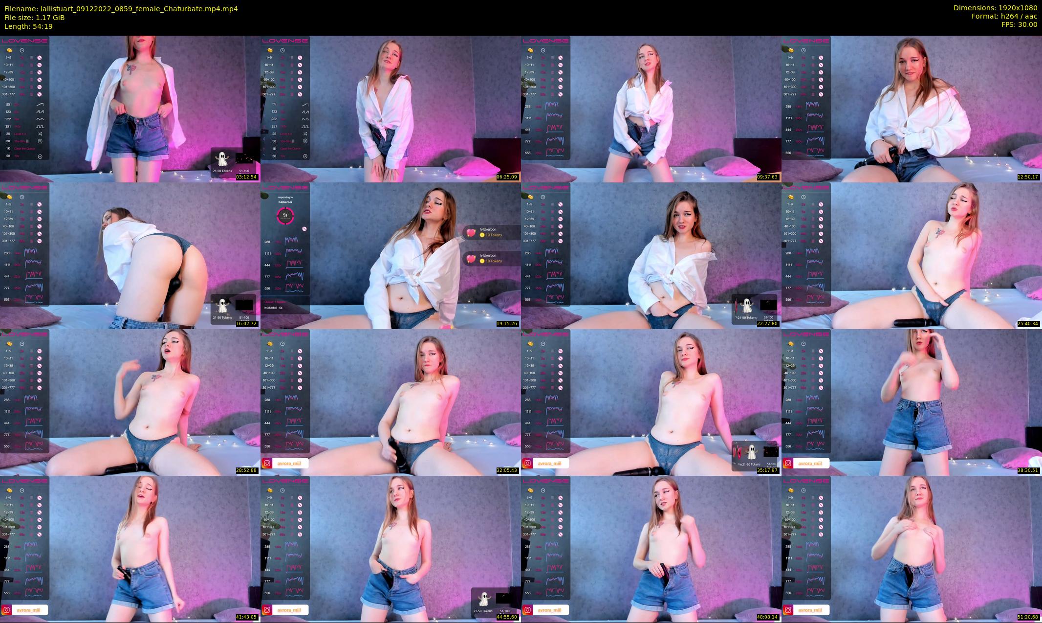lallistuart — 55 minute Chaturbate female cam show recording, 1080p, Dec 9, 2022