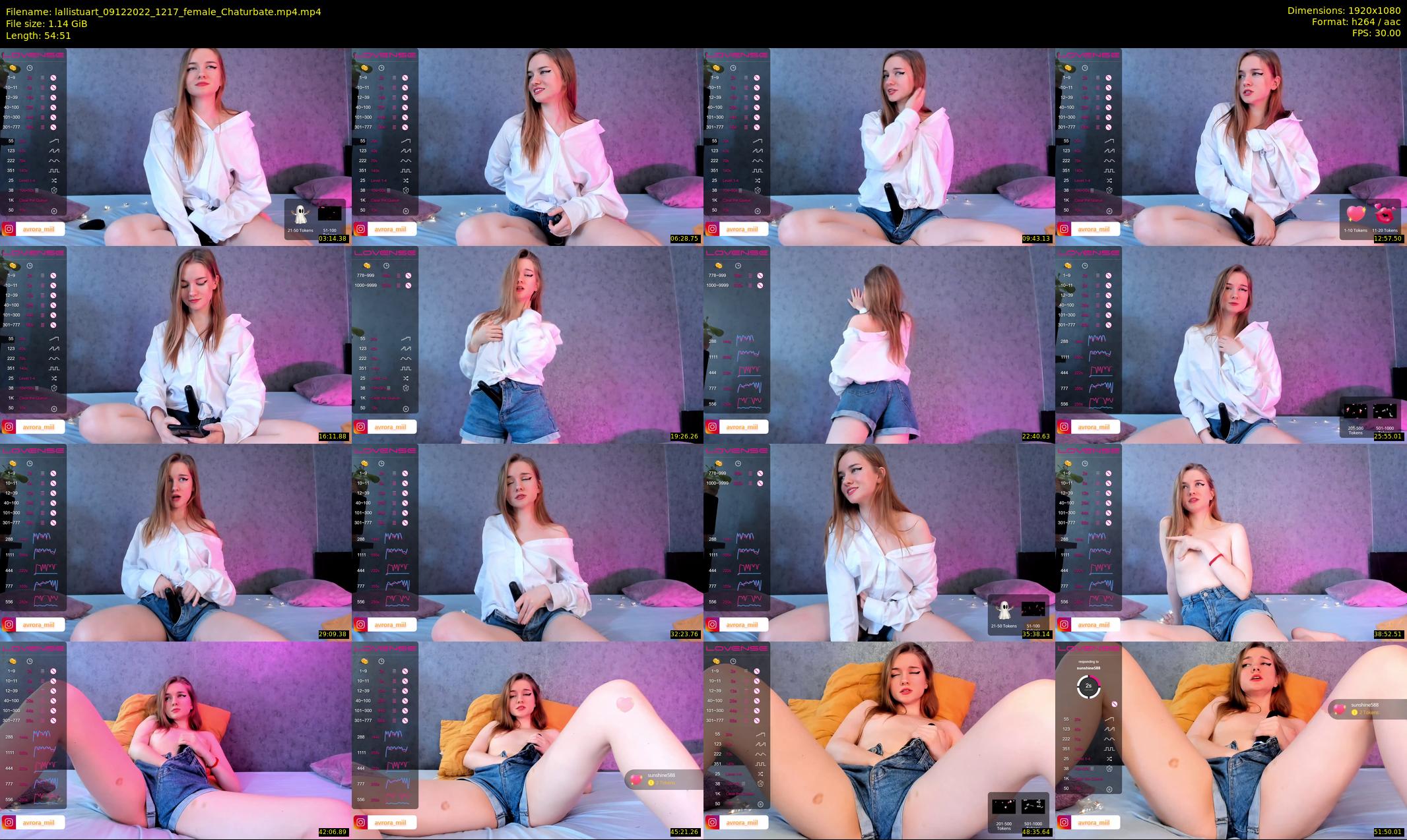 lallistuart — 55 minute Chaturbate female cam show recording, 1080p, Dec 9, 2022
