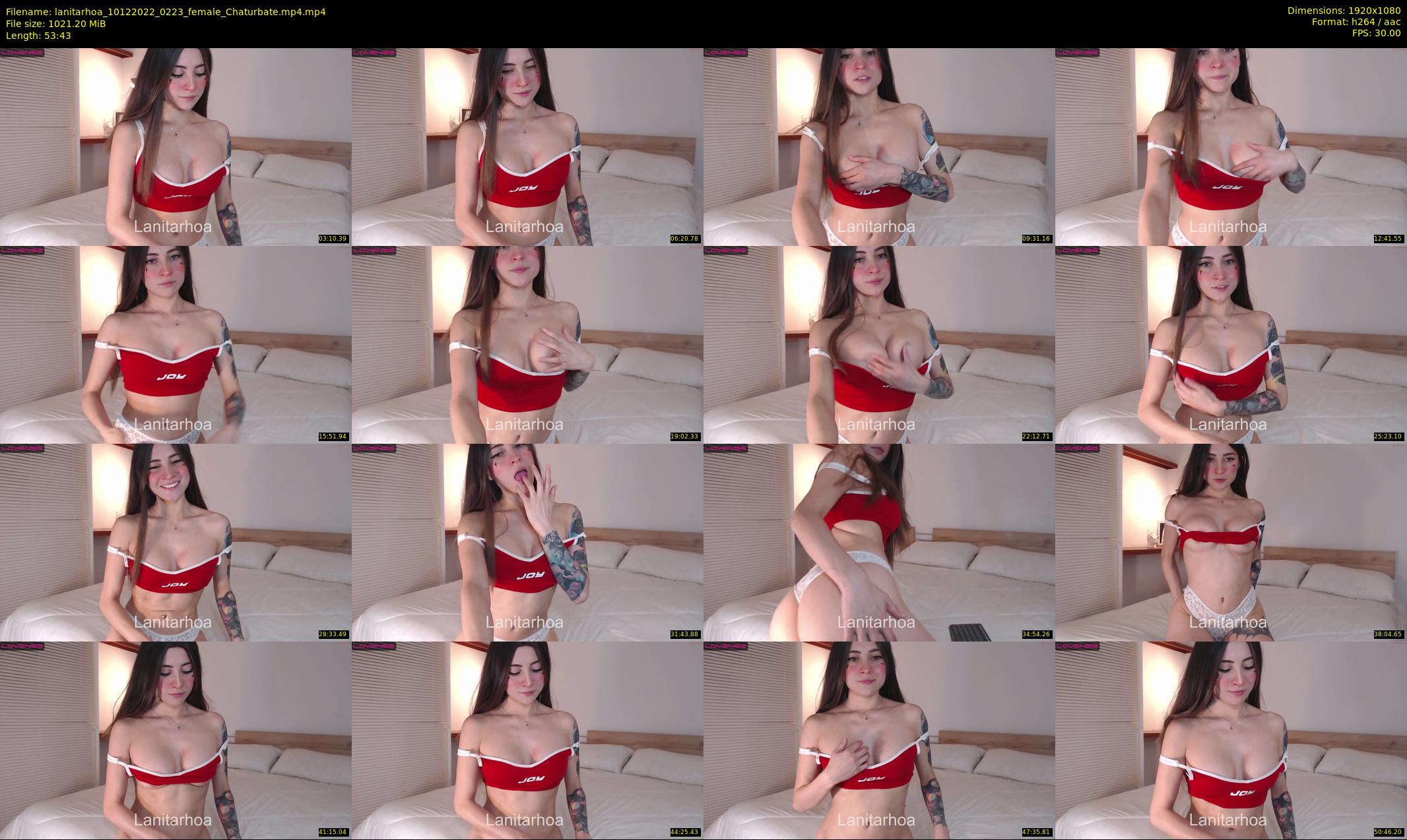lanitarhoa — 54 minute Chaturbate female cam show recording, 1080p, Dec 10, 2022