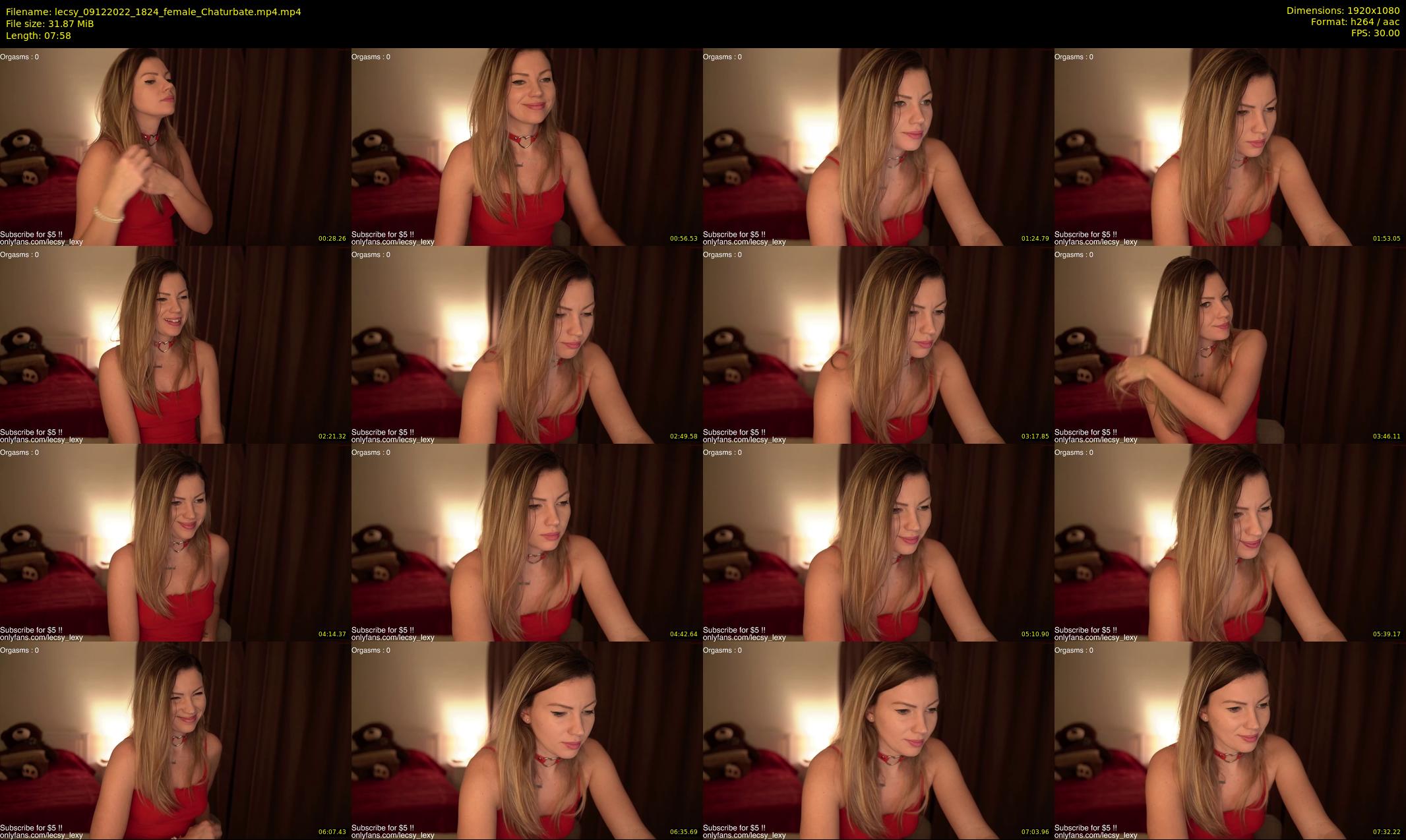 lecsy — 8 minute Chaturbate female cam show recording, 1080p, Dec 9, 2022