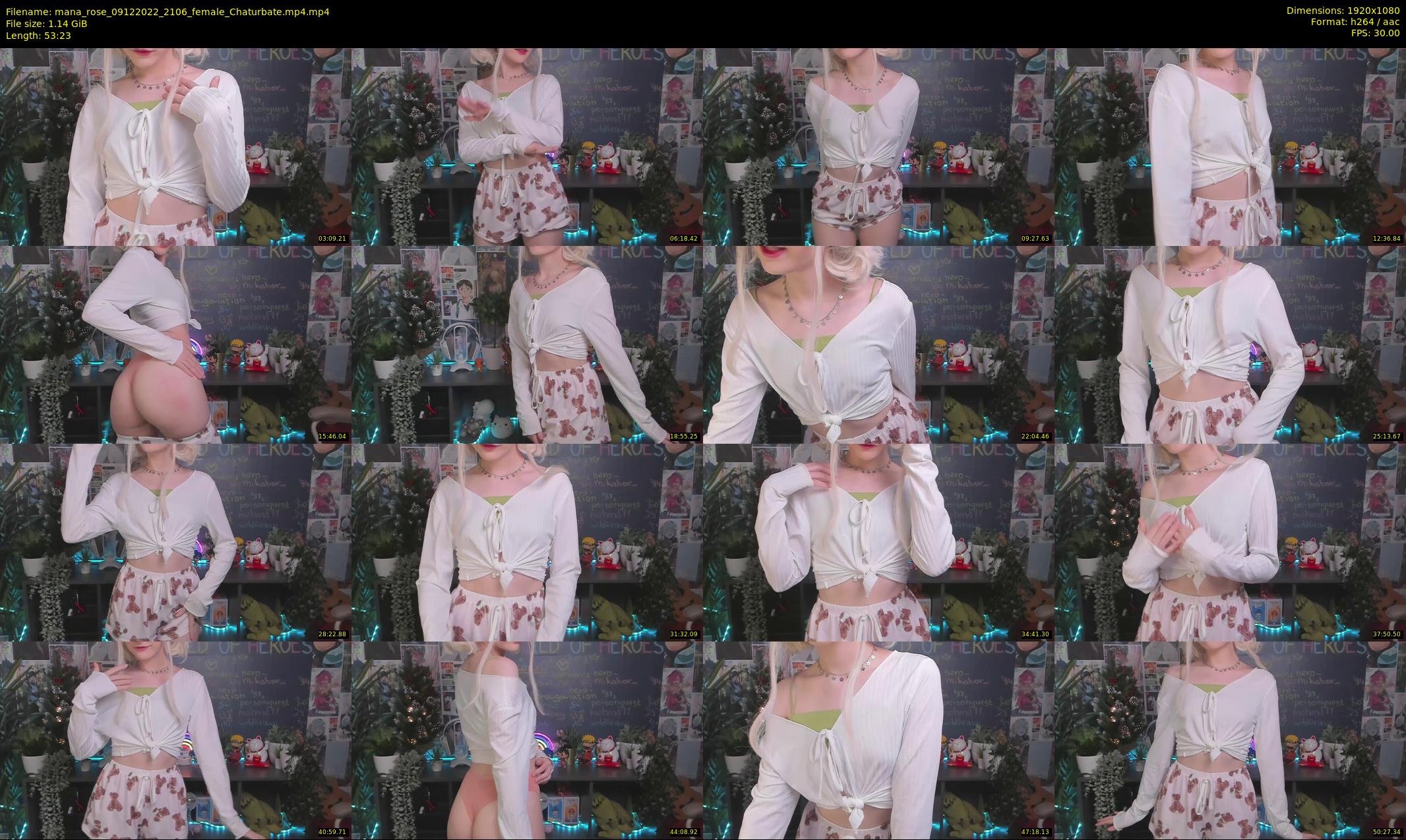 mana_rose — 54 minute Chaturbate female cam show recording, 1080p, Dec 9, 2022
