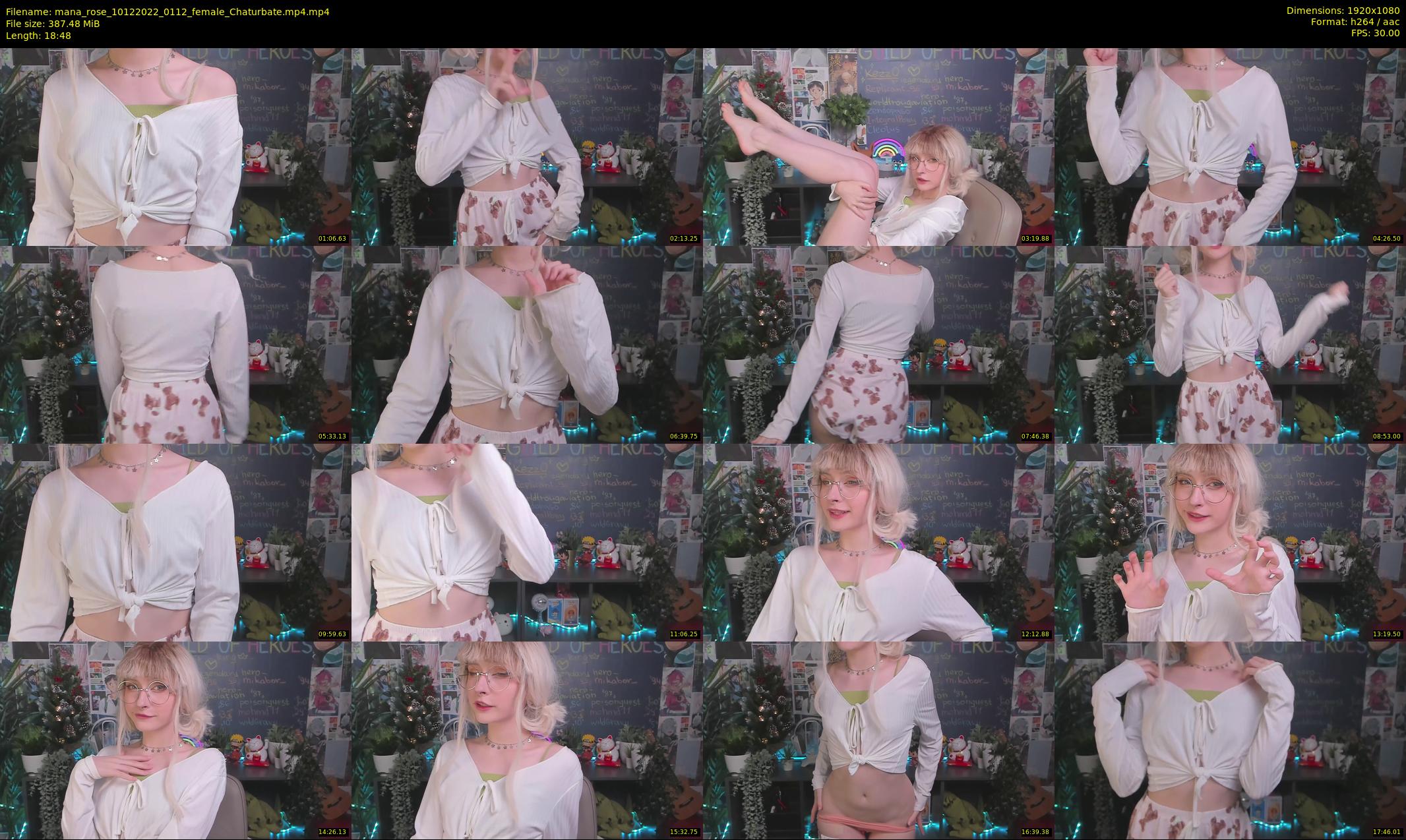 mana_rose — 19 minute Chaturbate female cam show recording, 1080p, Dec 10, 2022