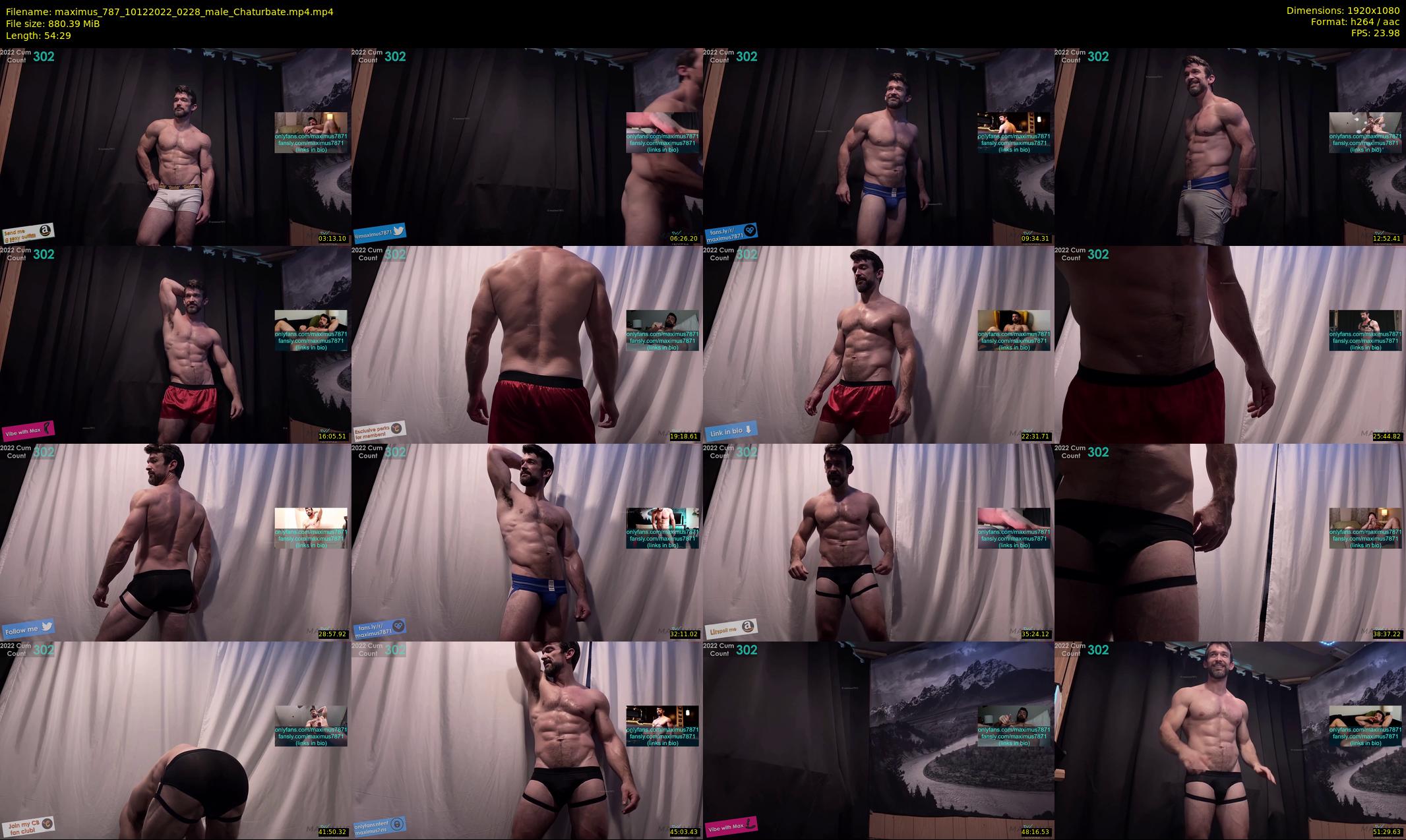 maximus_787 — 55 minute Chaturbate male cam show recording, 1080p, Dec 10, 2022