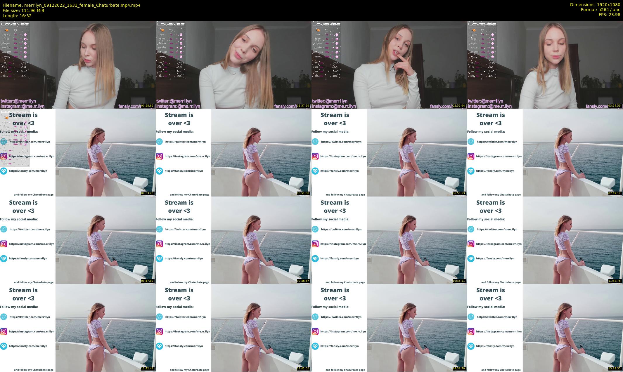 merrilyn — 17 minute Chaturbate female cam show recording, 1080p, Dec 9, 2022