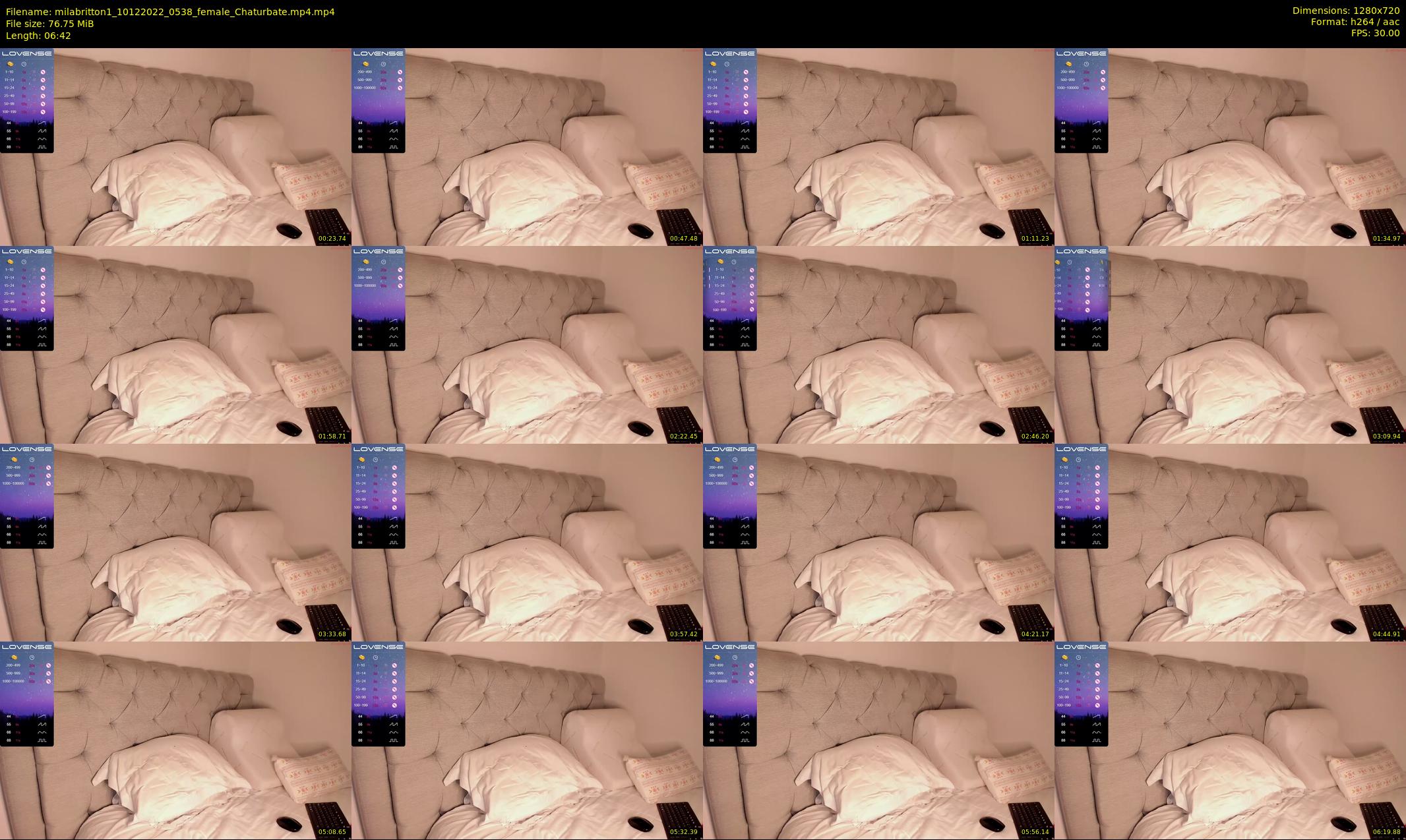 milabritton1 — 7 minute Chaturbate female cam show recording, 720p, Dec 10, 2022