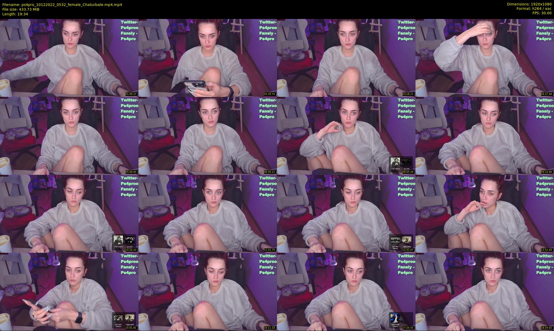 ps4pro — 20 minute Chaturbate female cam show recording, 1080p, Dec 10, 2022