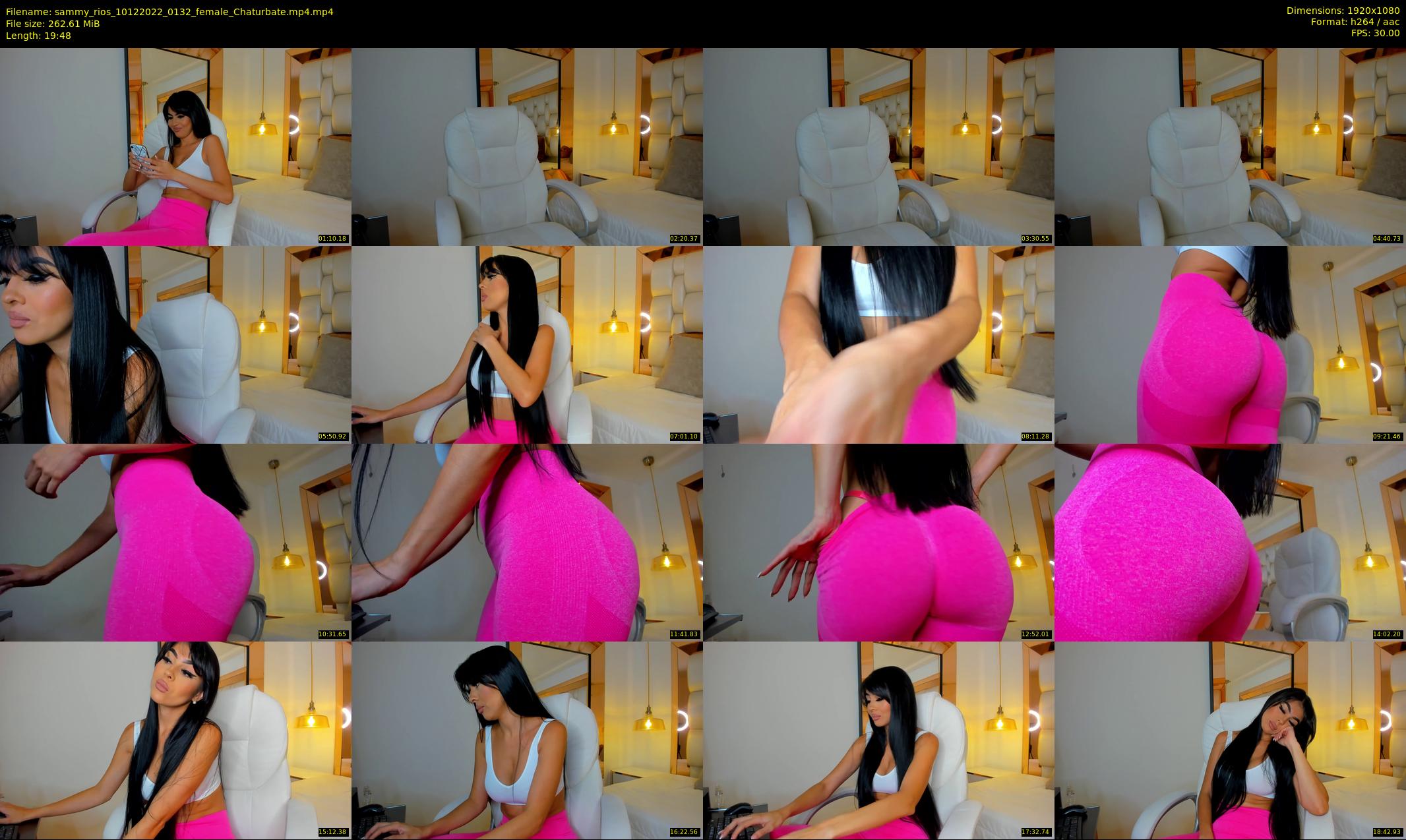 sammy_rios — 20 minute Chaturbate female cam show recording, 1080p, Dec 10, 2022