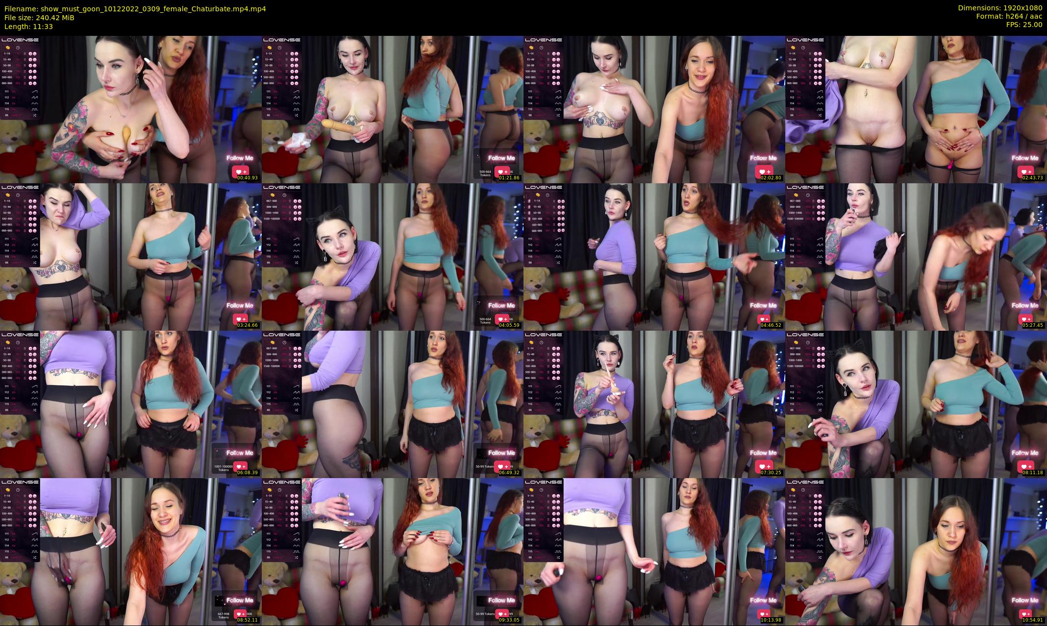 show_must_goon — 12 minute Chaturbate female cam show recording, 1080p, Dec 10, 2022
