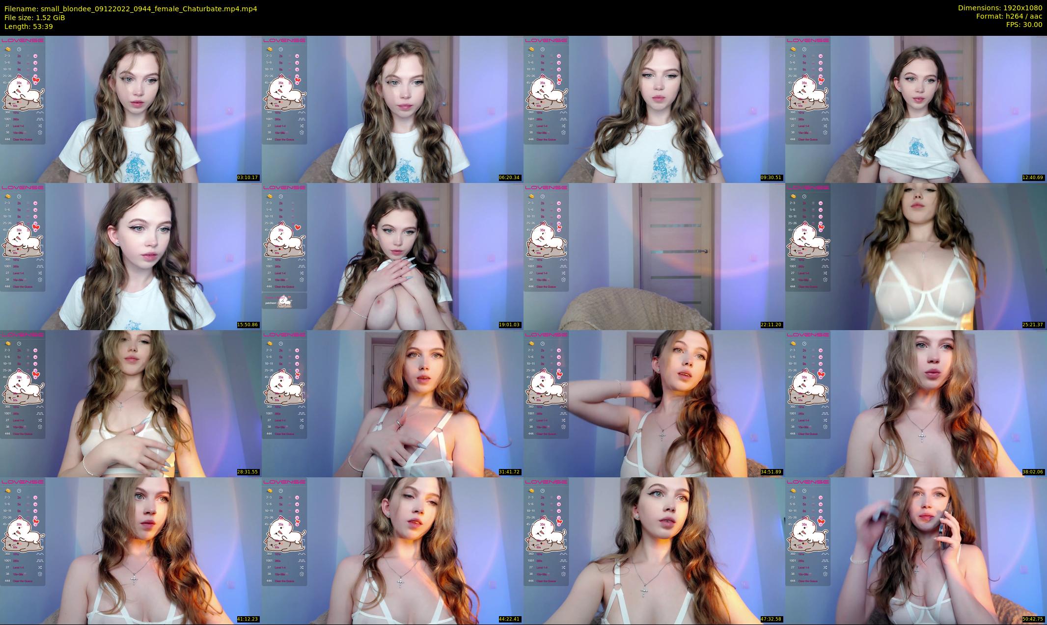 small_blondee — 54 minute Chaturbate female cam show recording, 1080p, Dec 9, 2022