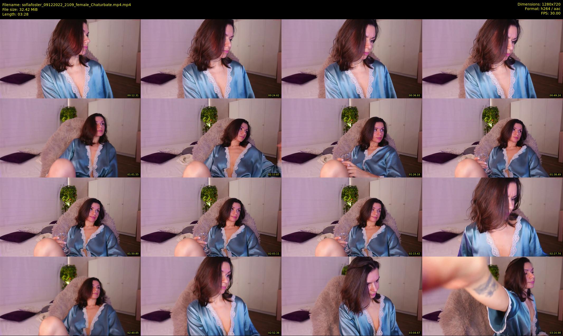 sofiafoster — 4 minute Chaturbate female cam show recording, 720p, Dec 9, 2022