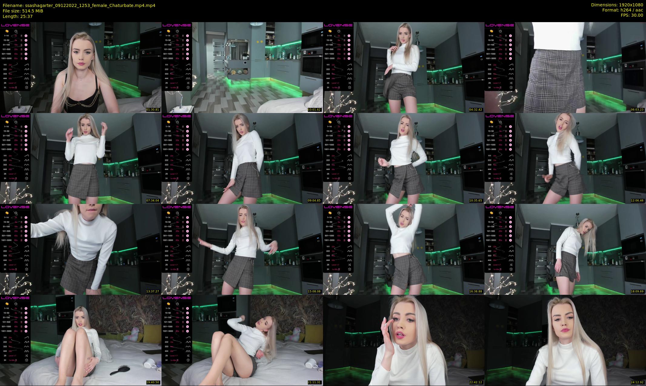 ssashagarter — 26 minute Chaturbate female cam show recording, 1080p, Dec 9, 2022