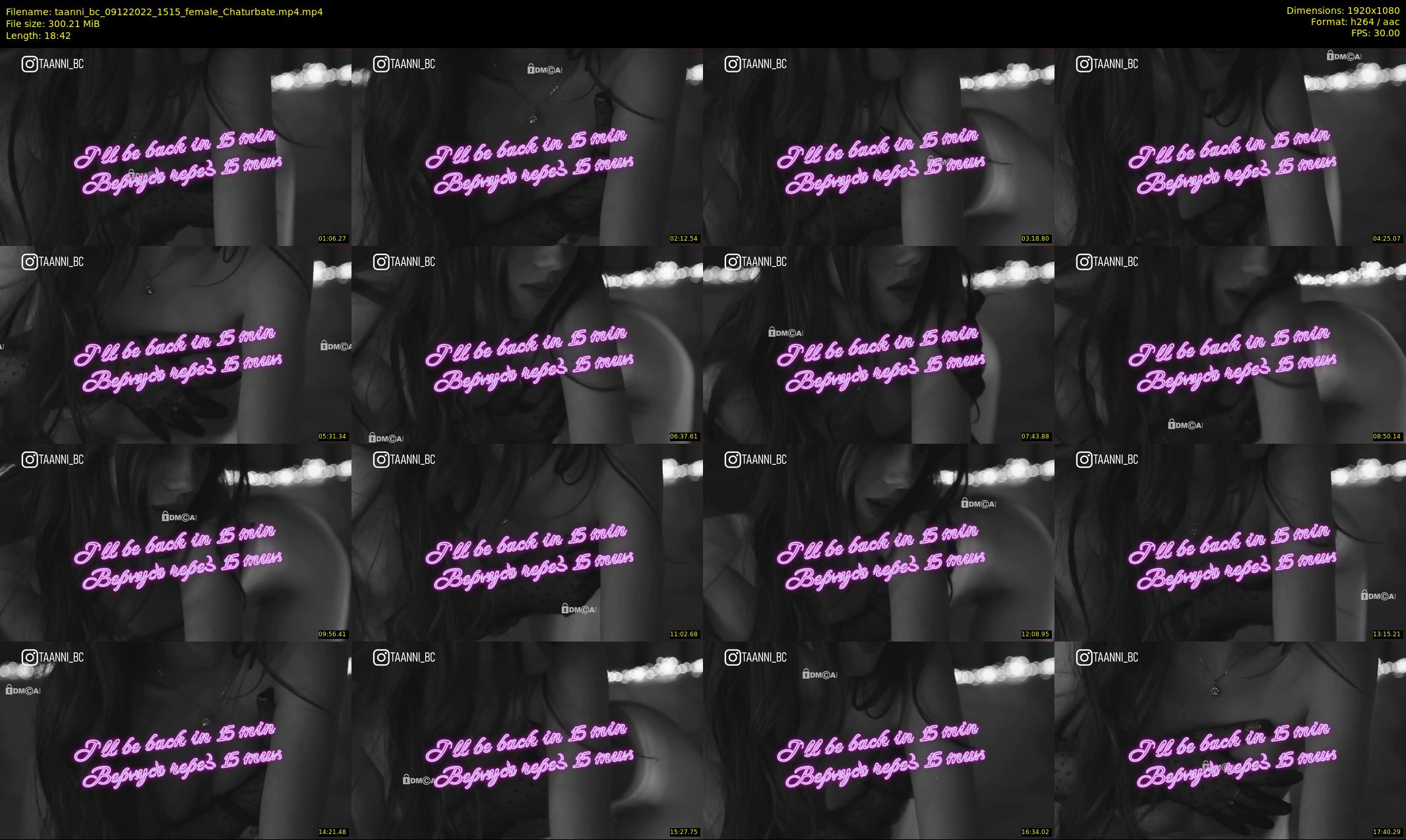 taanni_bc — 19 minute Chaturbate female cam show recording, 1080p, Dec 9, 2022