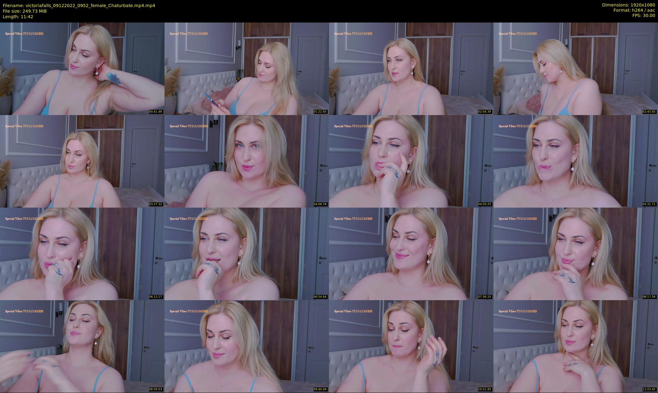 victoriafalls — 12 minute Chaturbate female cam show recording, 1080p, Dec 9, 2022