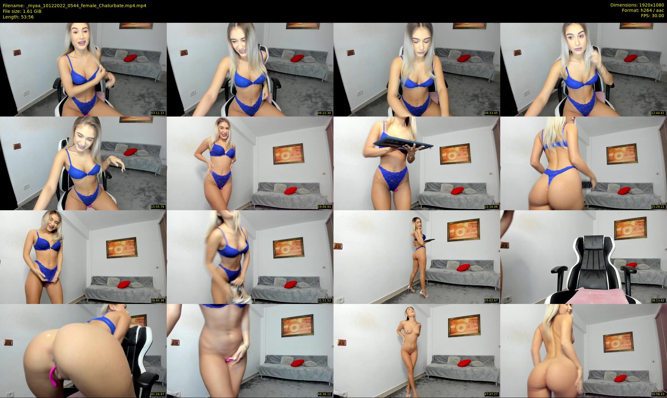 _myaa — 54 minute Chaturbate female cam show recording, 1080p, Dec 10, 2022