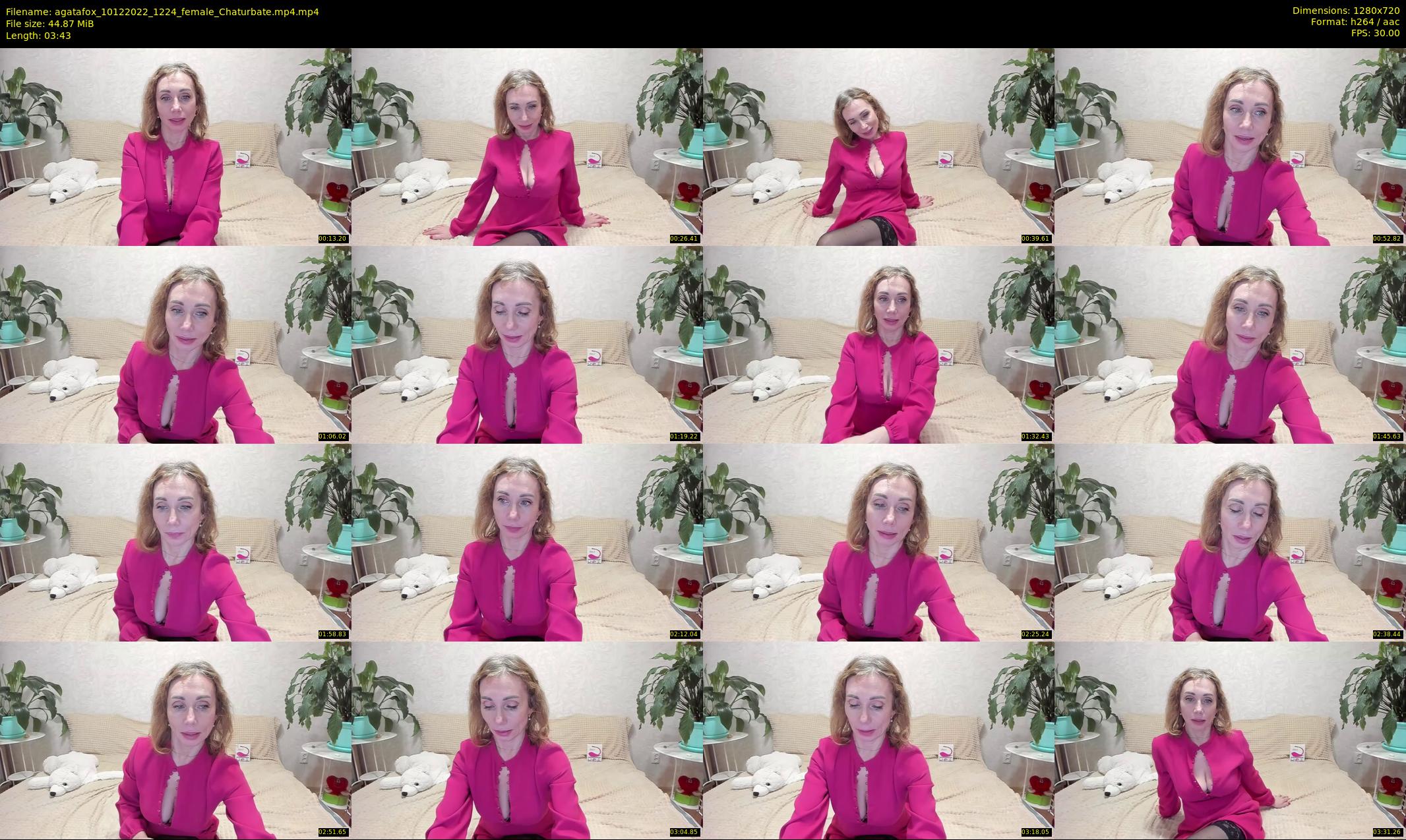 agatafox — 4 minute Chaturbate female cam show recording, 720p, Dec 10, 2022