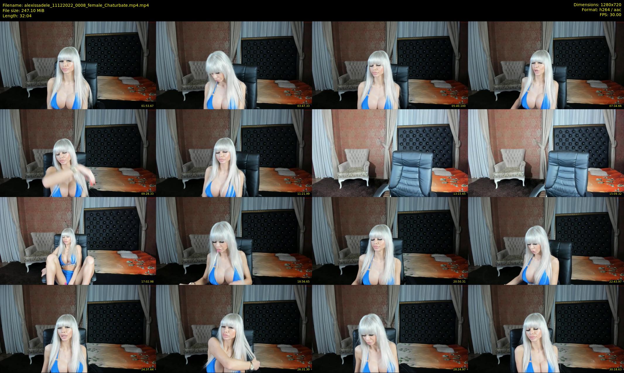 alexissadele — 33 minute Chaturbate female cam show recording, 720p, Dec 11, 2022