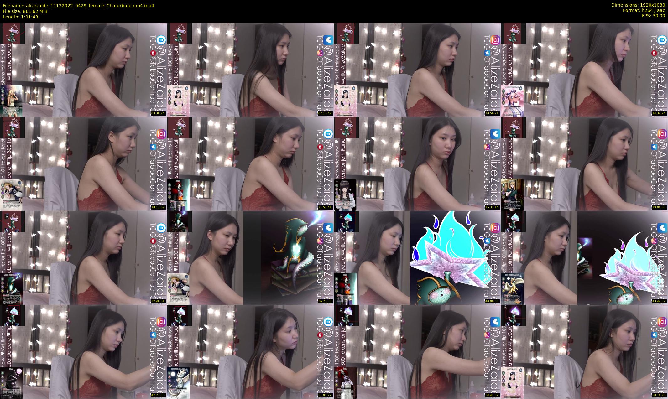 alizezaide — 62 minute Chaturbate female cam show recording, 1080p, Dec 11, 2022