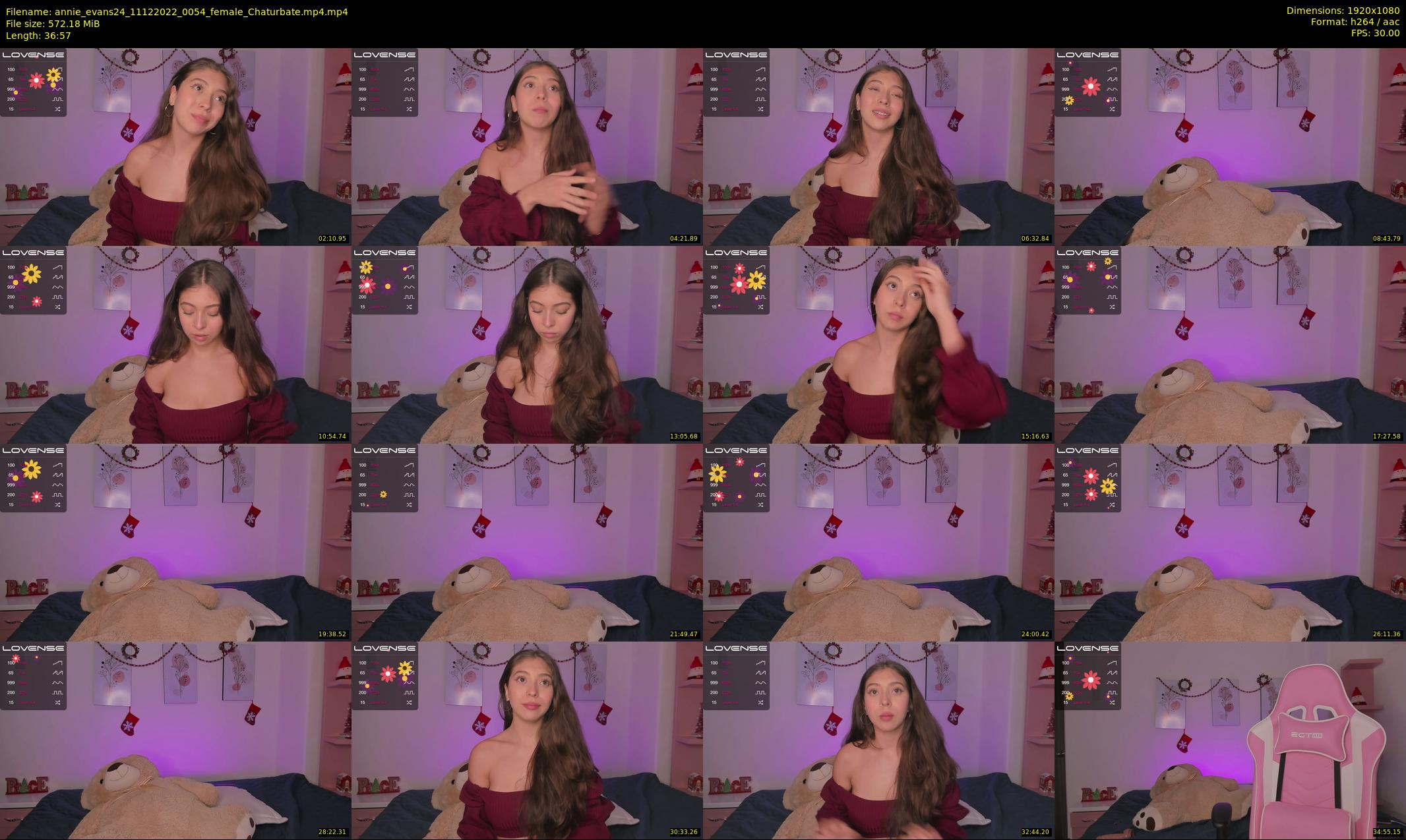 annie_evans24 — 37 minute Chaturbate female cam show recording, 1080p, Dec 11, 2022