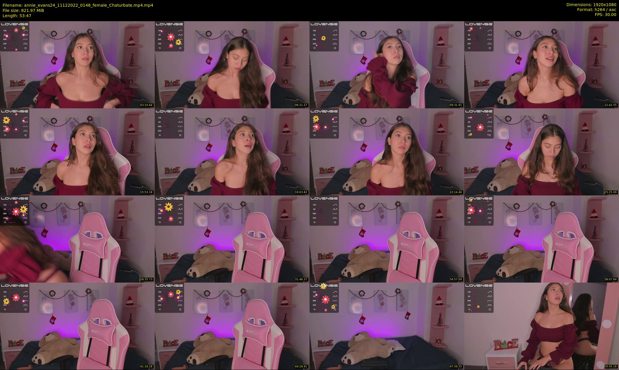 annie_evans24 — 54 minute Chaturbate female cam show recording, 1080p, Dec 11, 2022