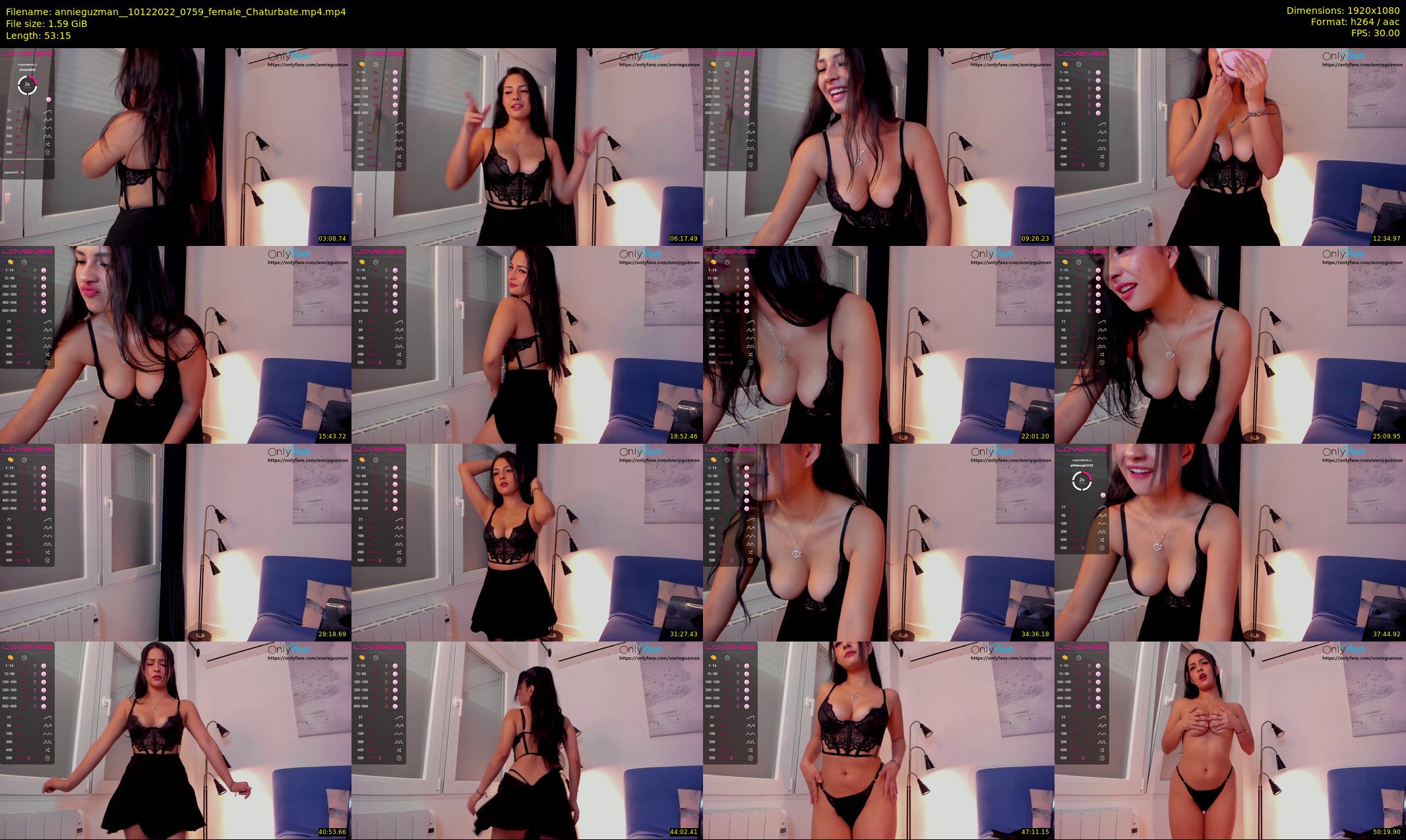 annieguzman_ — 54 minute Chaturbate female cam show recording, 1080p, Dec 10, 2022