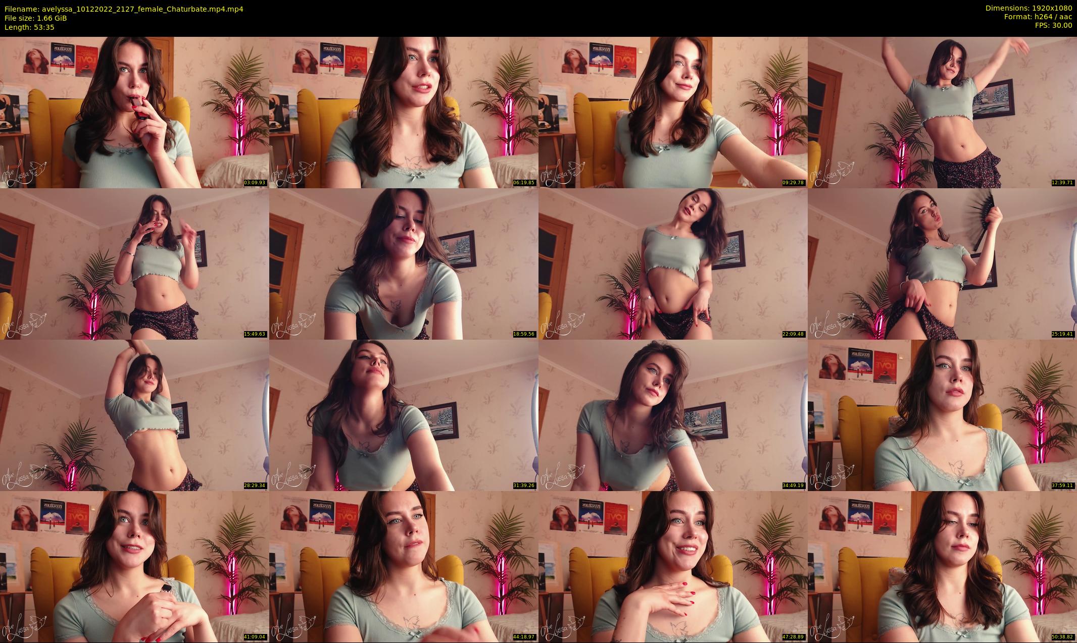 avelyssa — 54 minute Chaturbate female cam show recording, 1080p, Dec 10, 2022